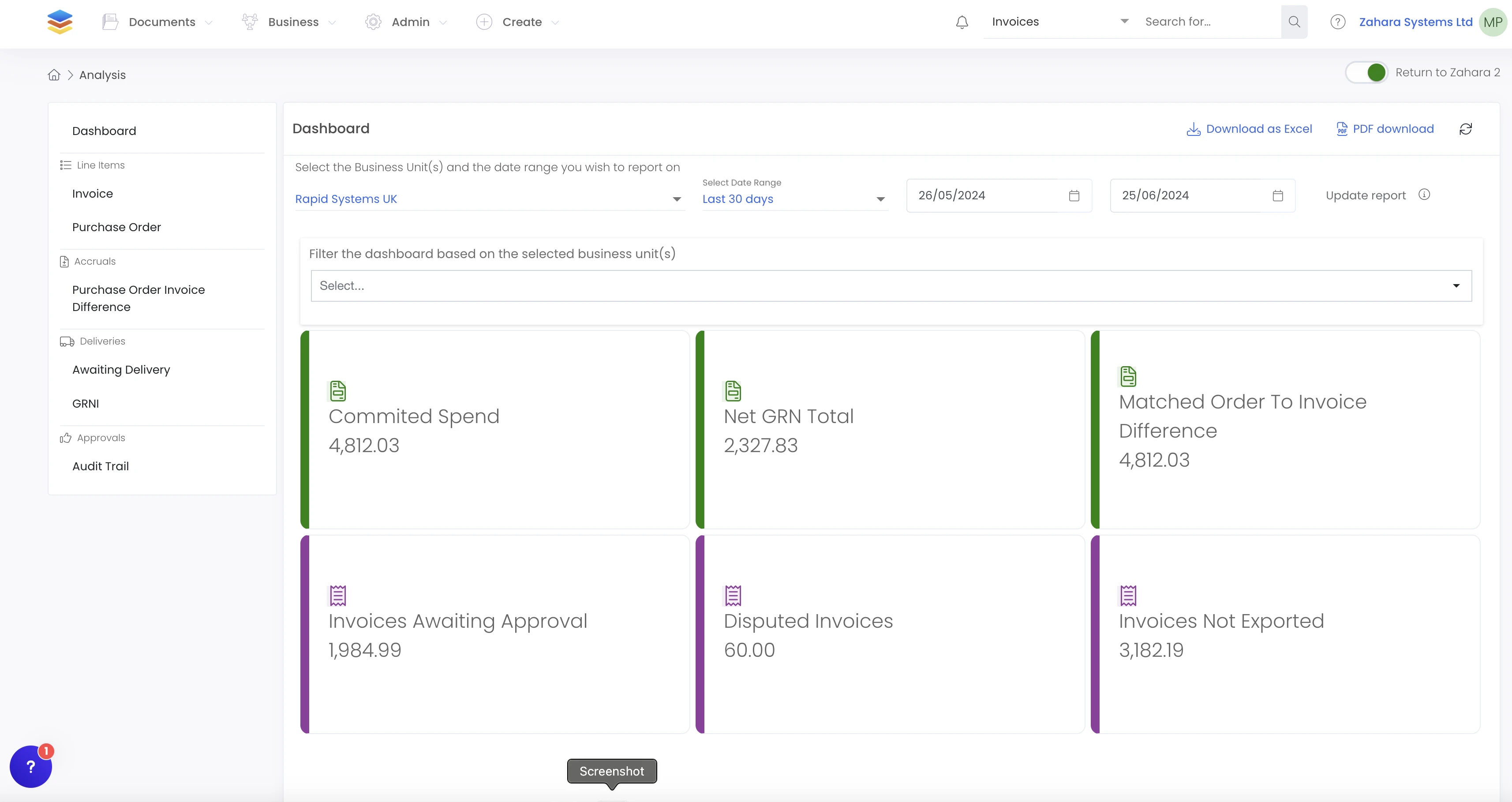 screenshot of Zahara