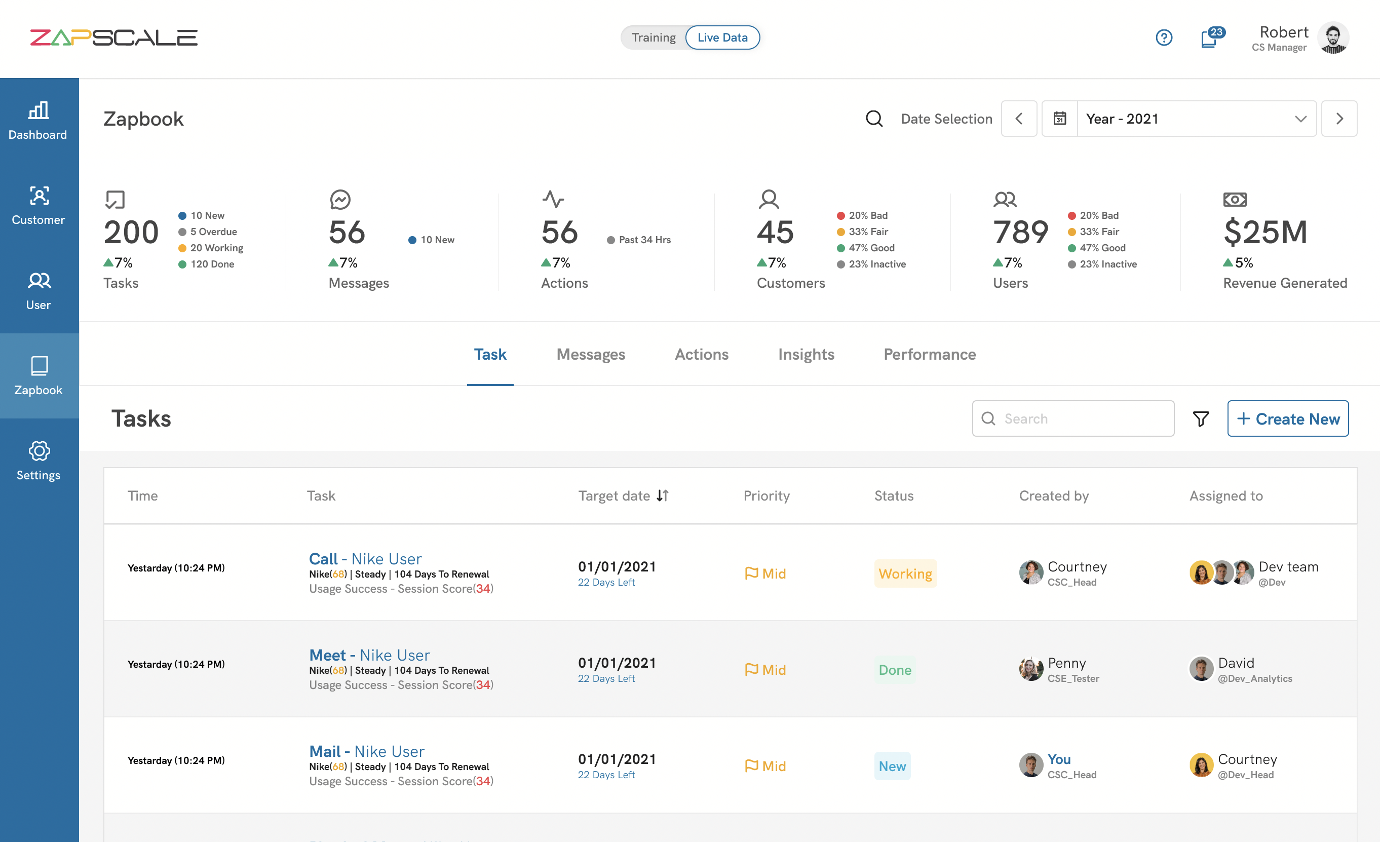 screenshot of ZapScale
