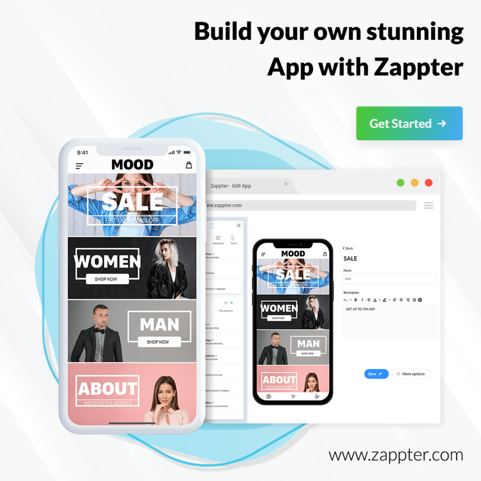 screenshot of Zappter