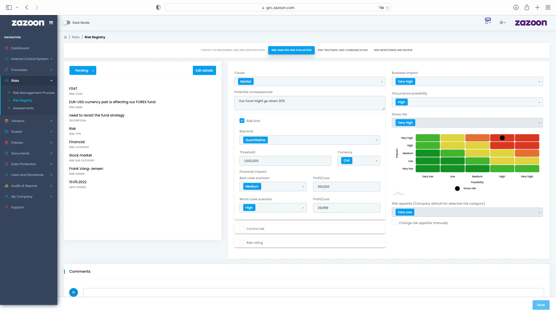 screenshot of Zazoon