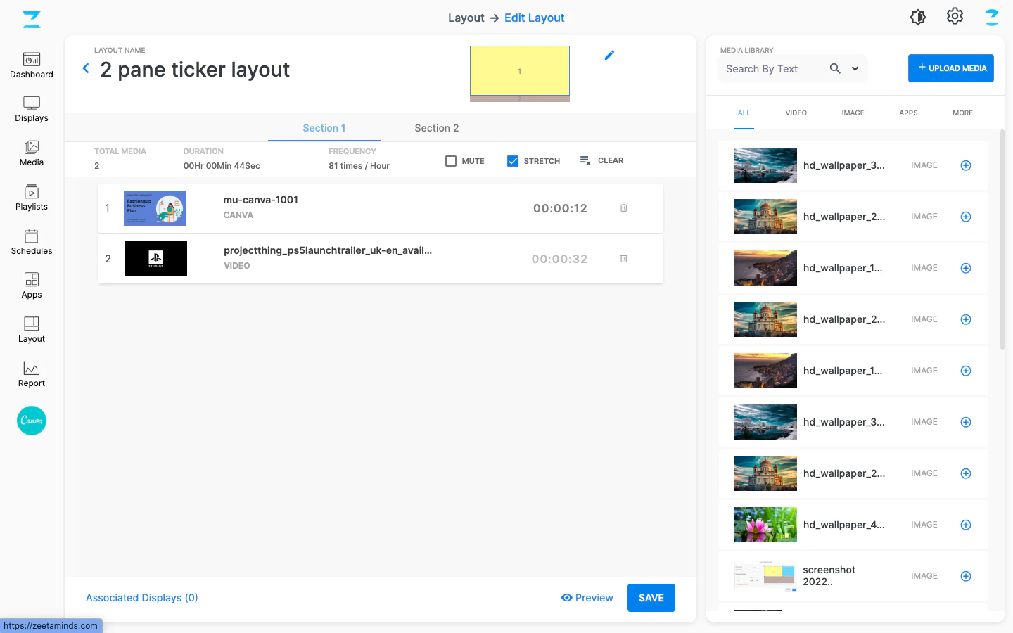 screenshot of Zeetaminds