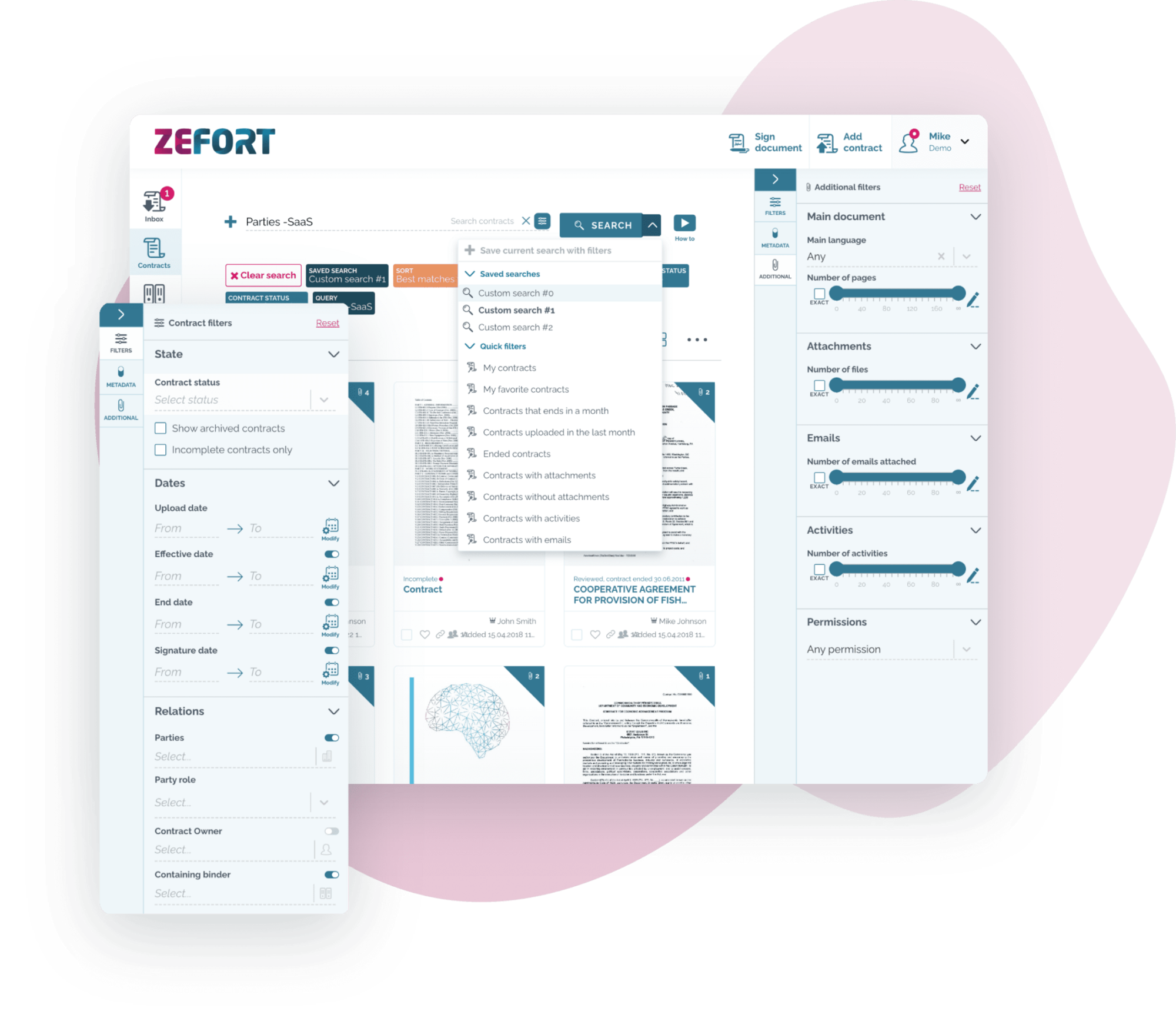 screenshot of Zefort