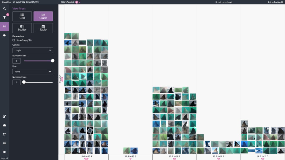 screenshot of Zegami