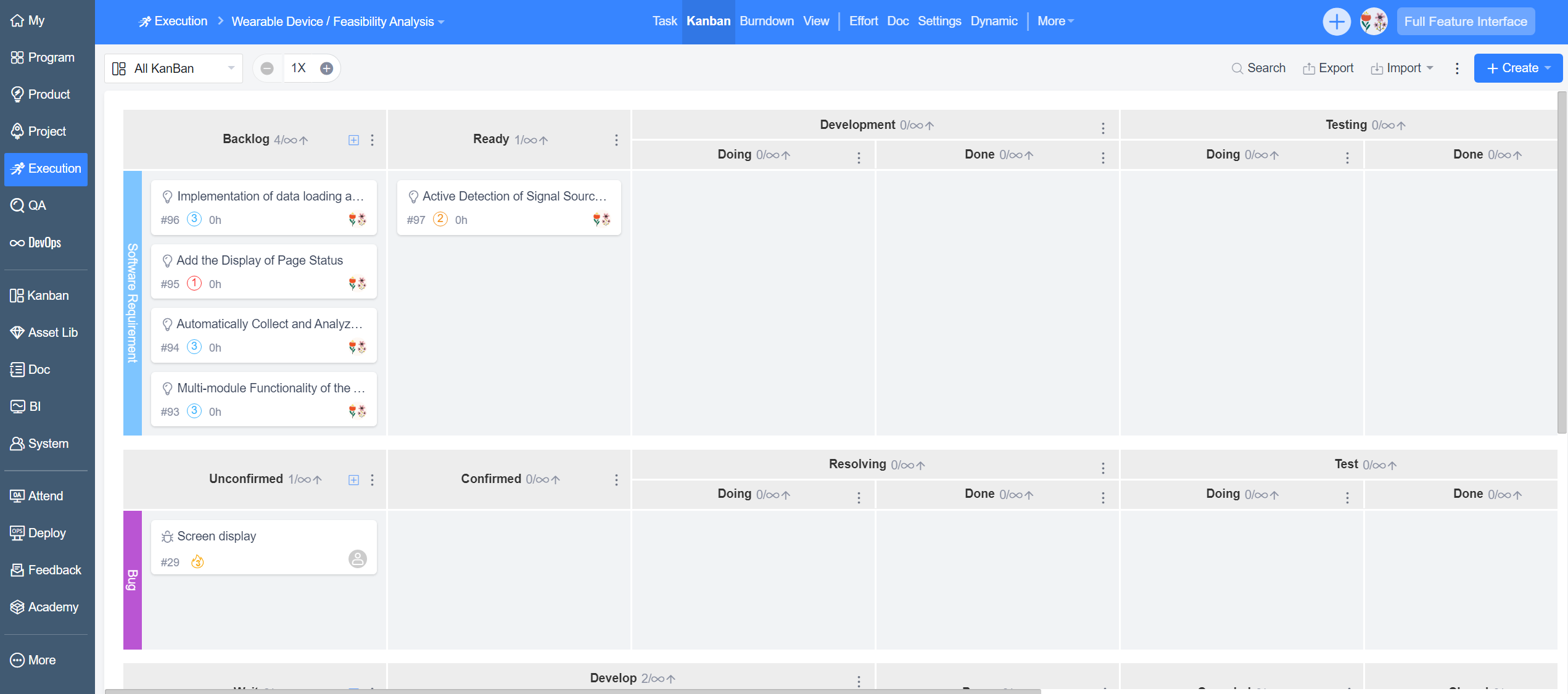 screenshot of ZenTao
