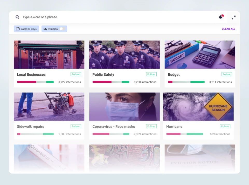 screenshot of Zencity