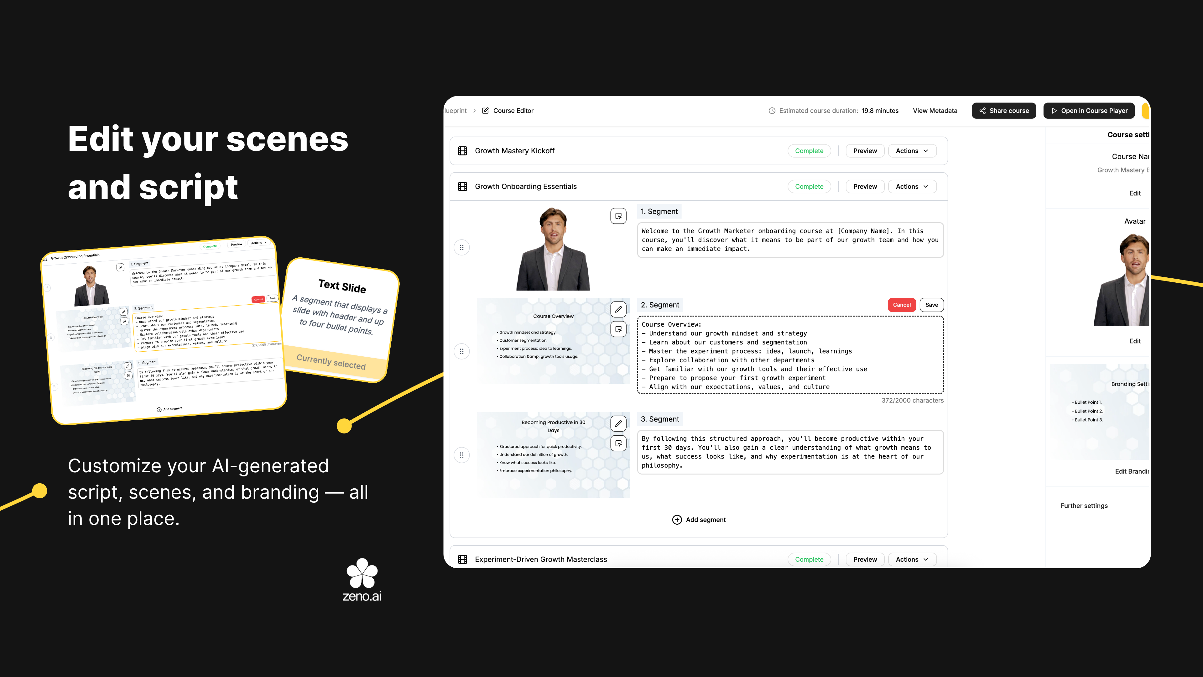 screenshot of Zeno.ai