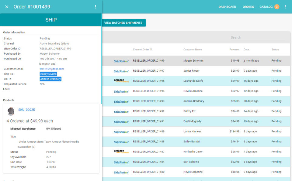 screenshot of Zentail