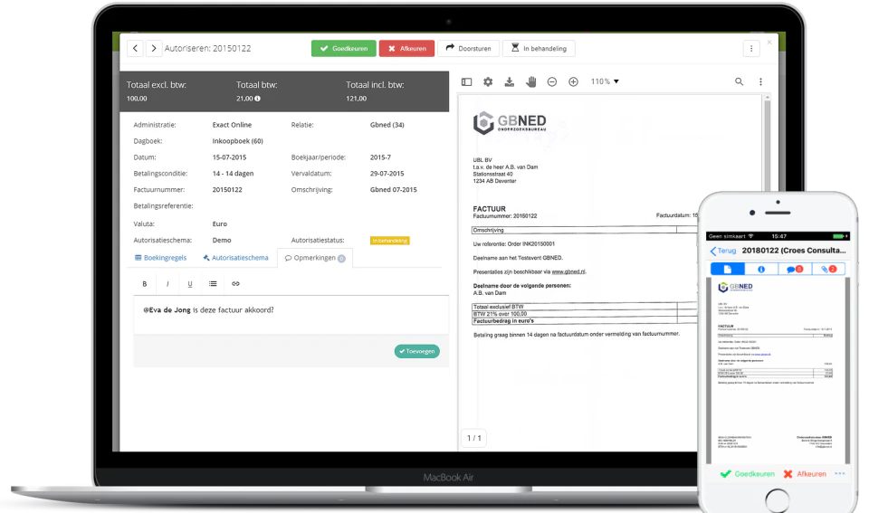 screenshot of Zenvoices