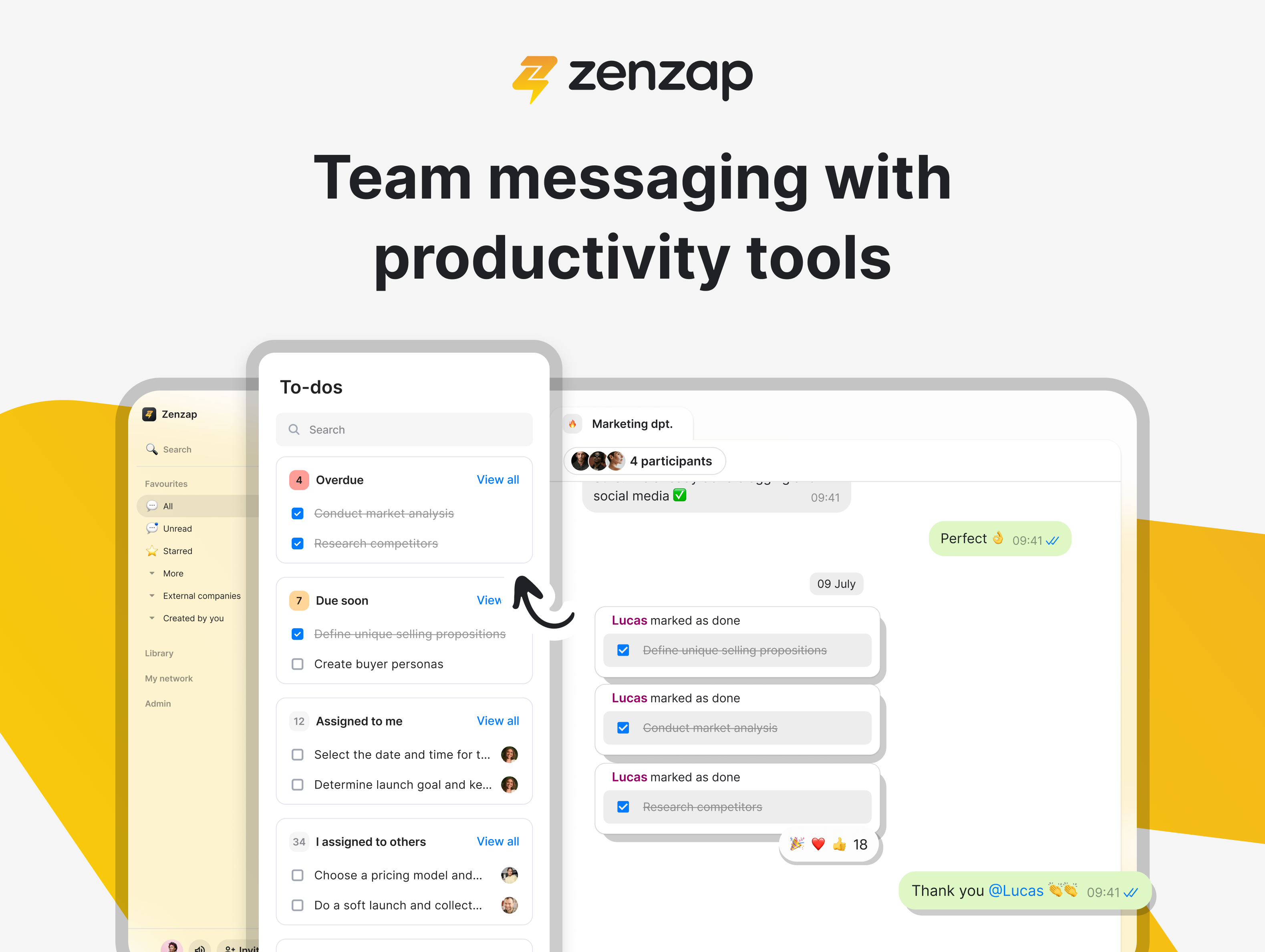 screenshot of Zenzap