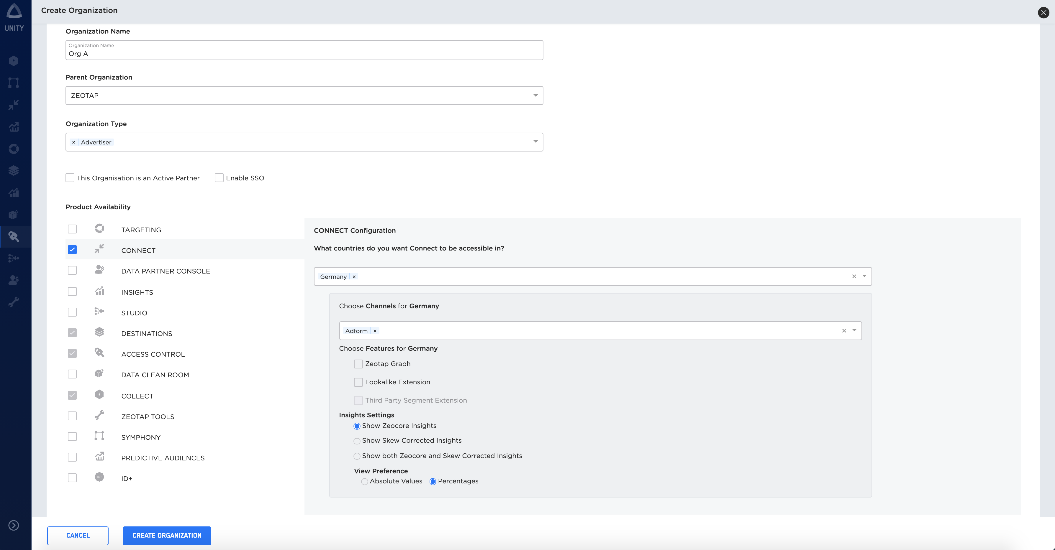 screenshot of Zeotap
