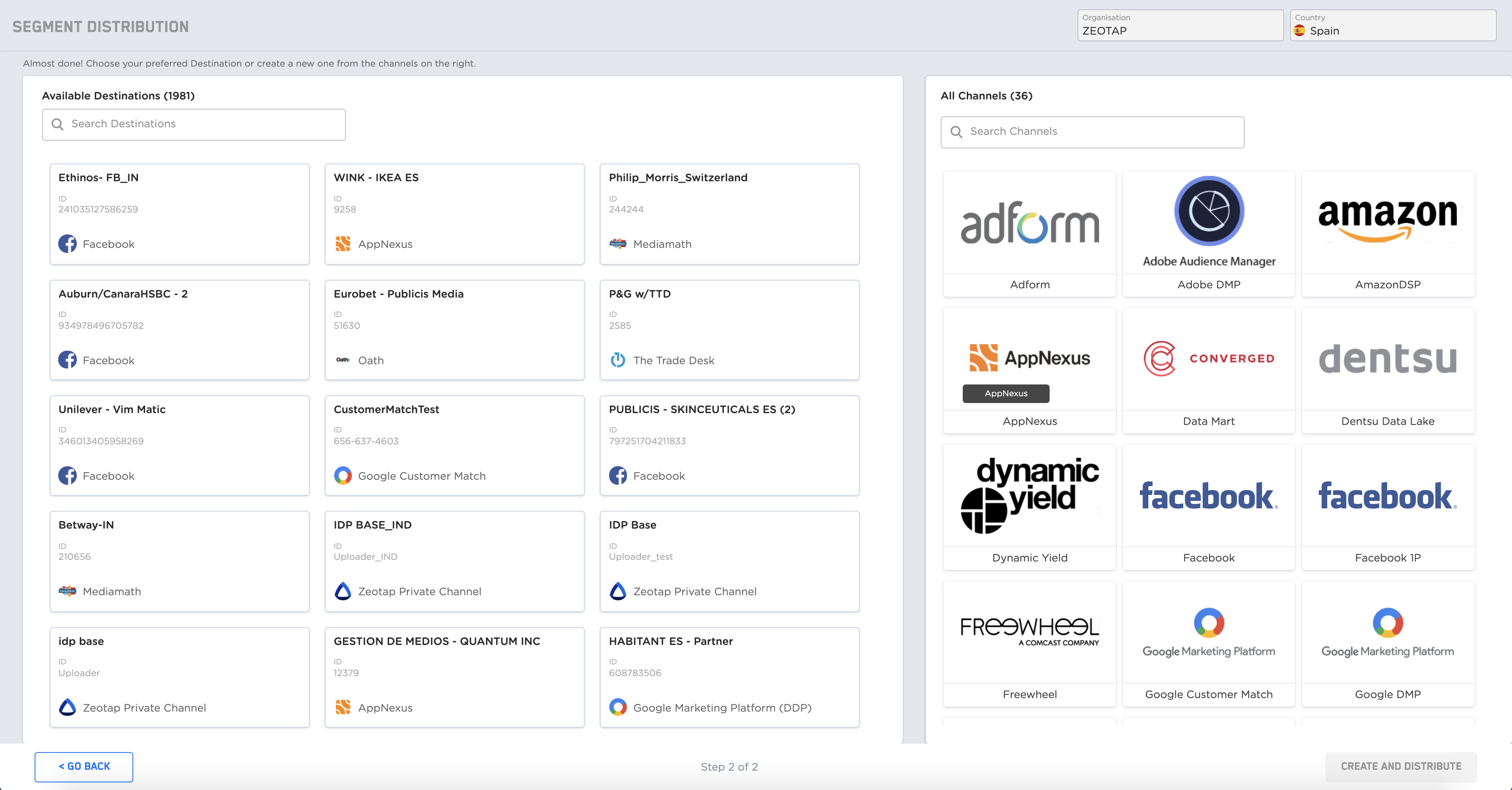 screenshot of Zeotap