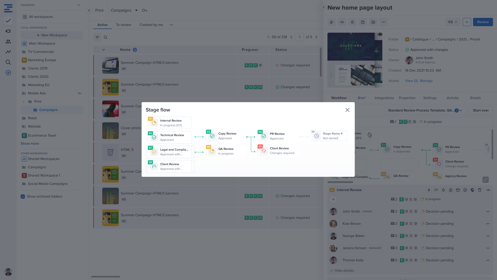 screenshot of Ziflow