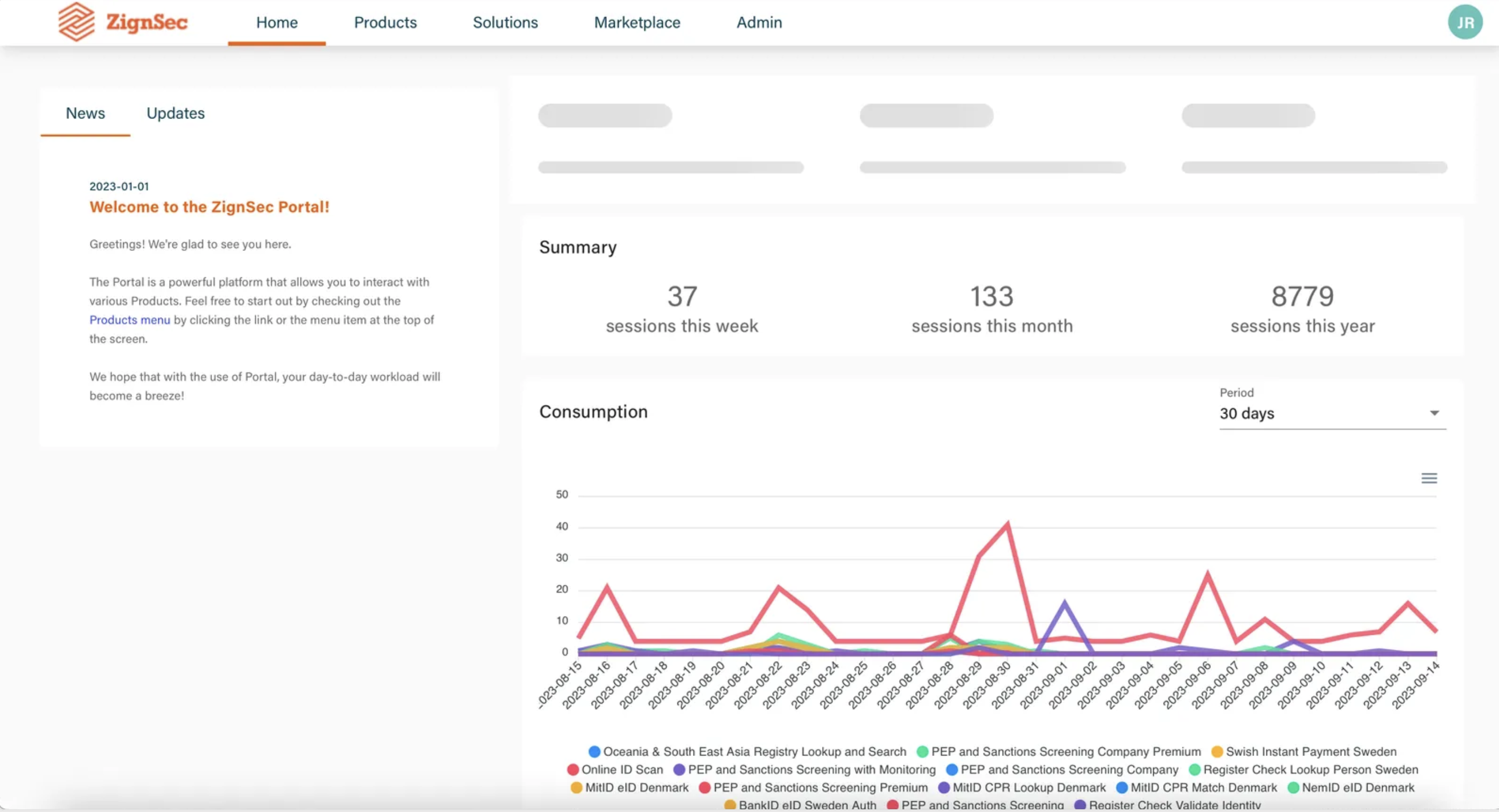 screenshot of ZignSec