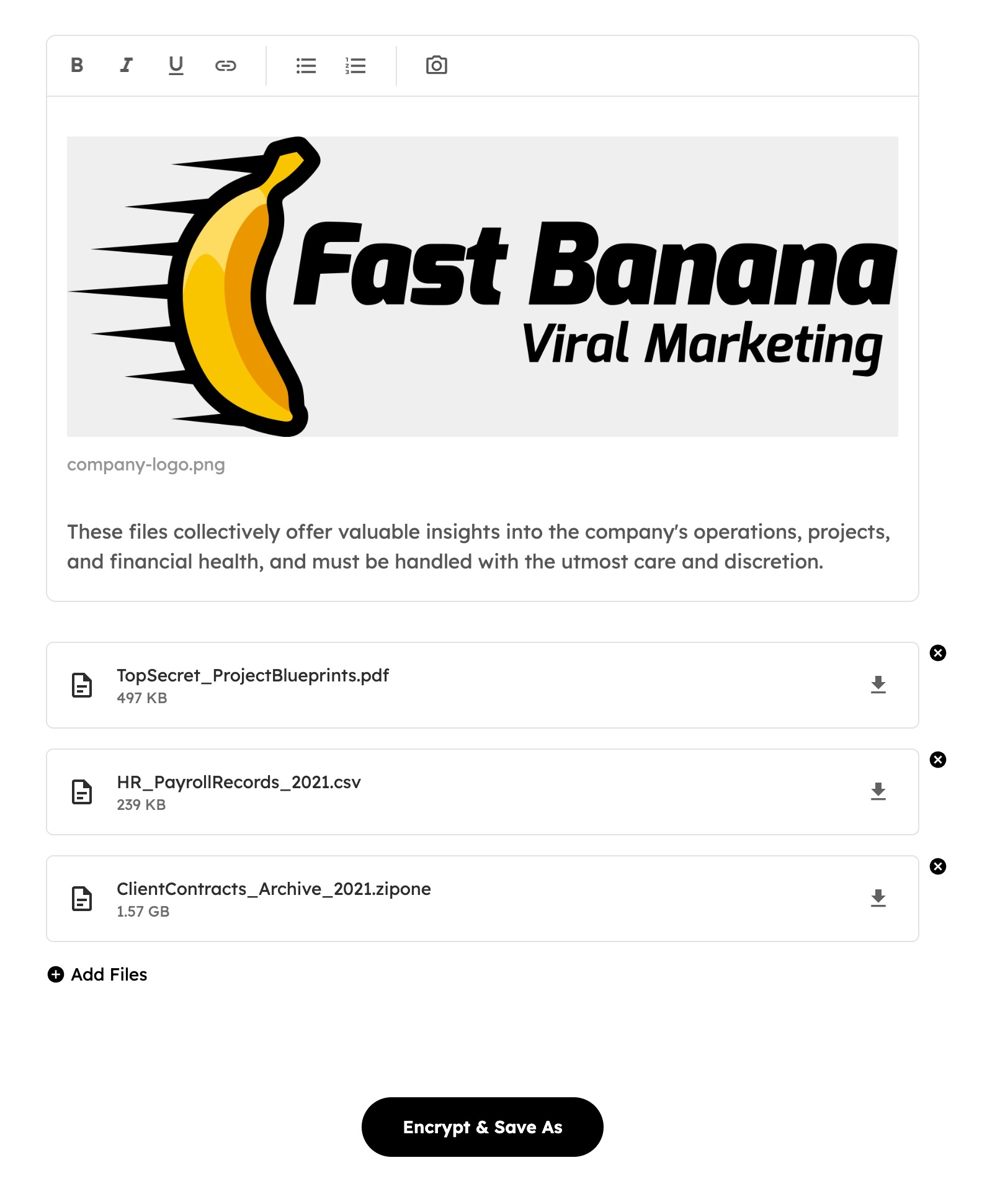 screenshot of ZipOne