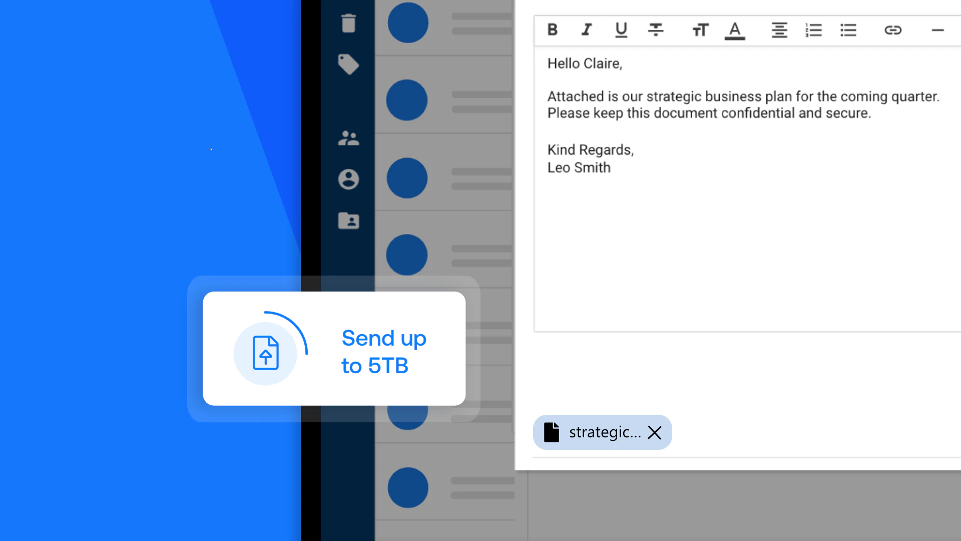 screenshot of Zivver