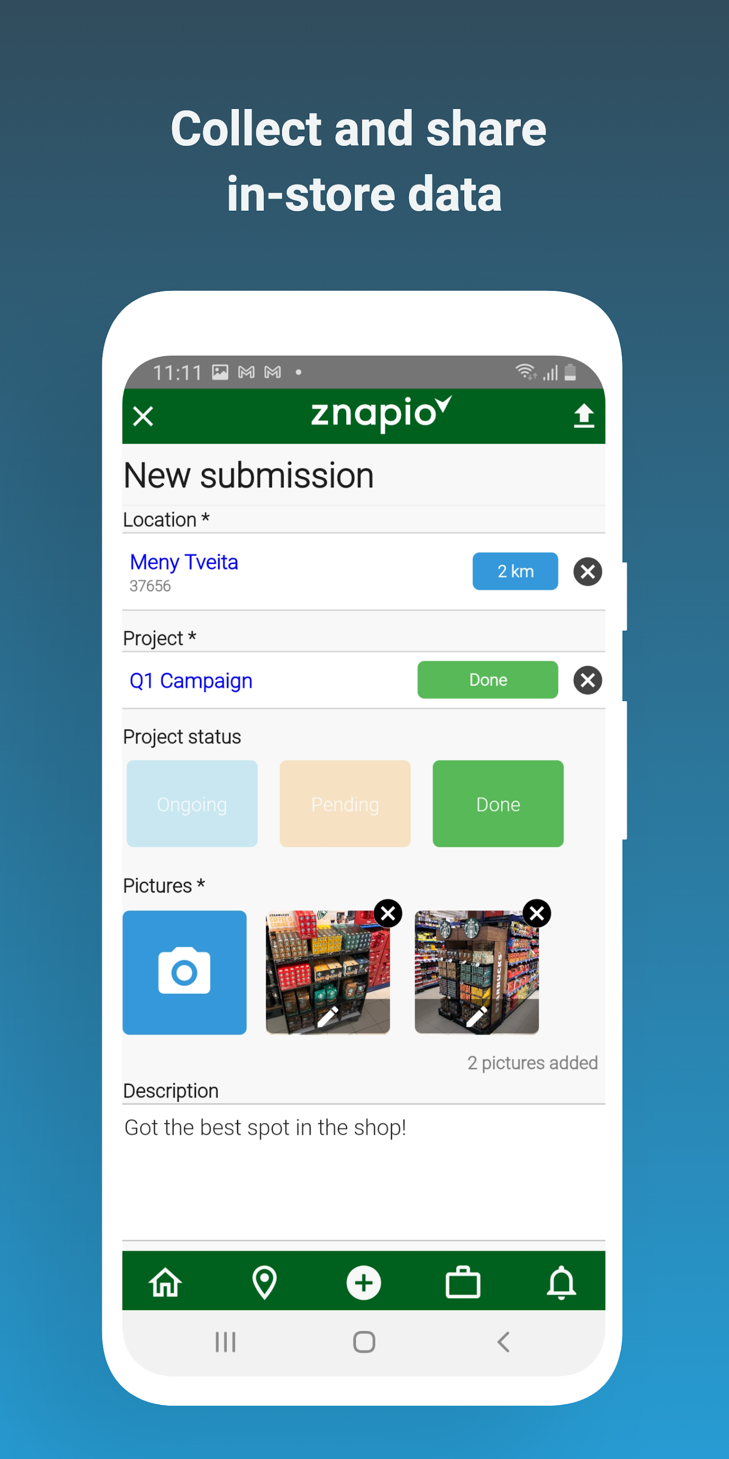 screenshot of Znapio