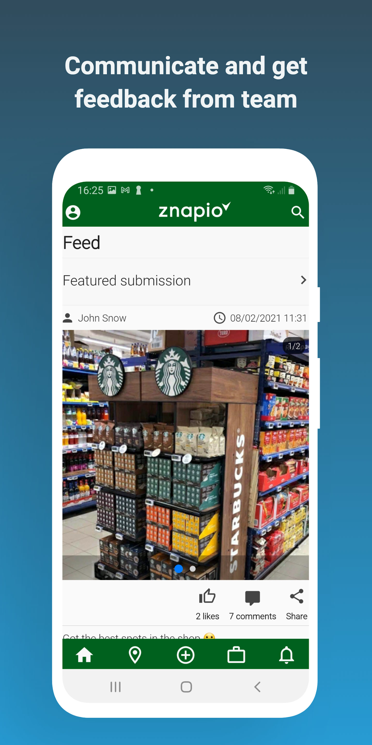 screenshot of Znapio