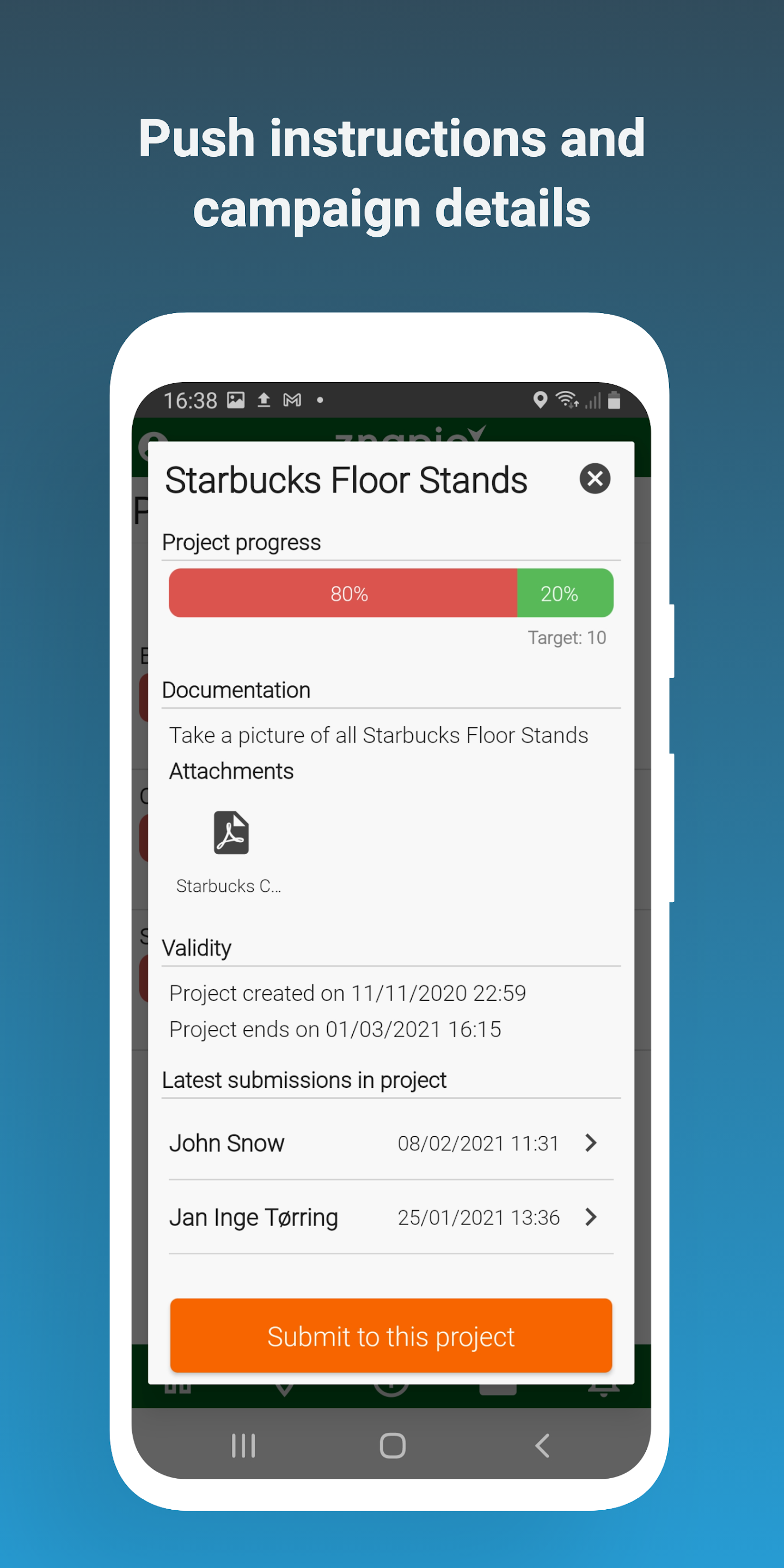 screenshot of Znapio