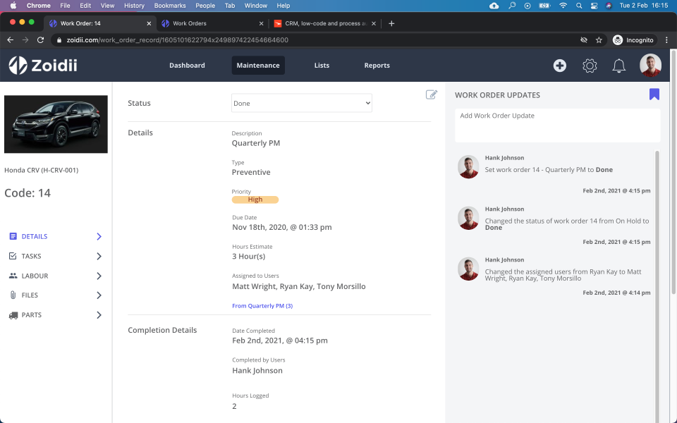 screenshot of Zoidii