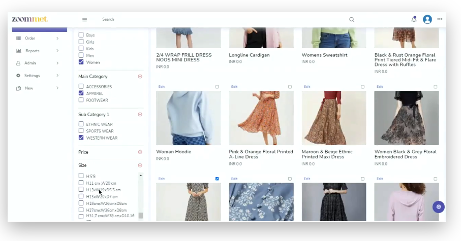 screenshot of Zoommet