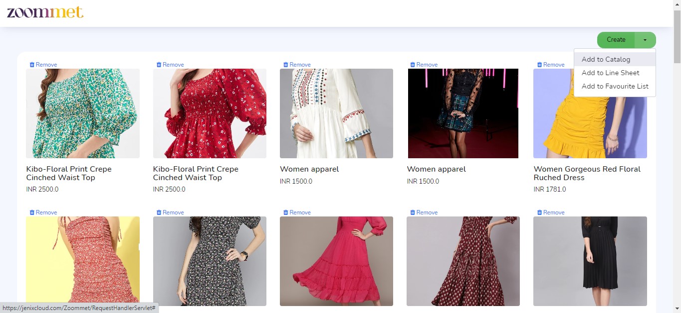 screenshot of Zoommet