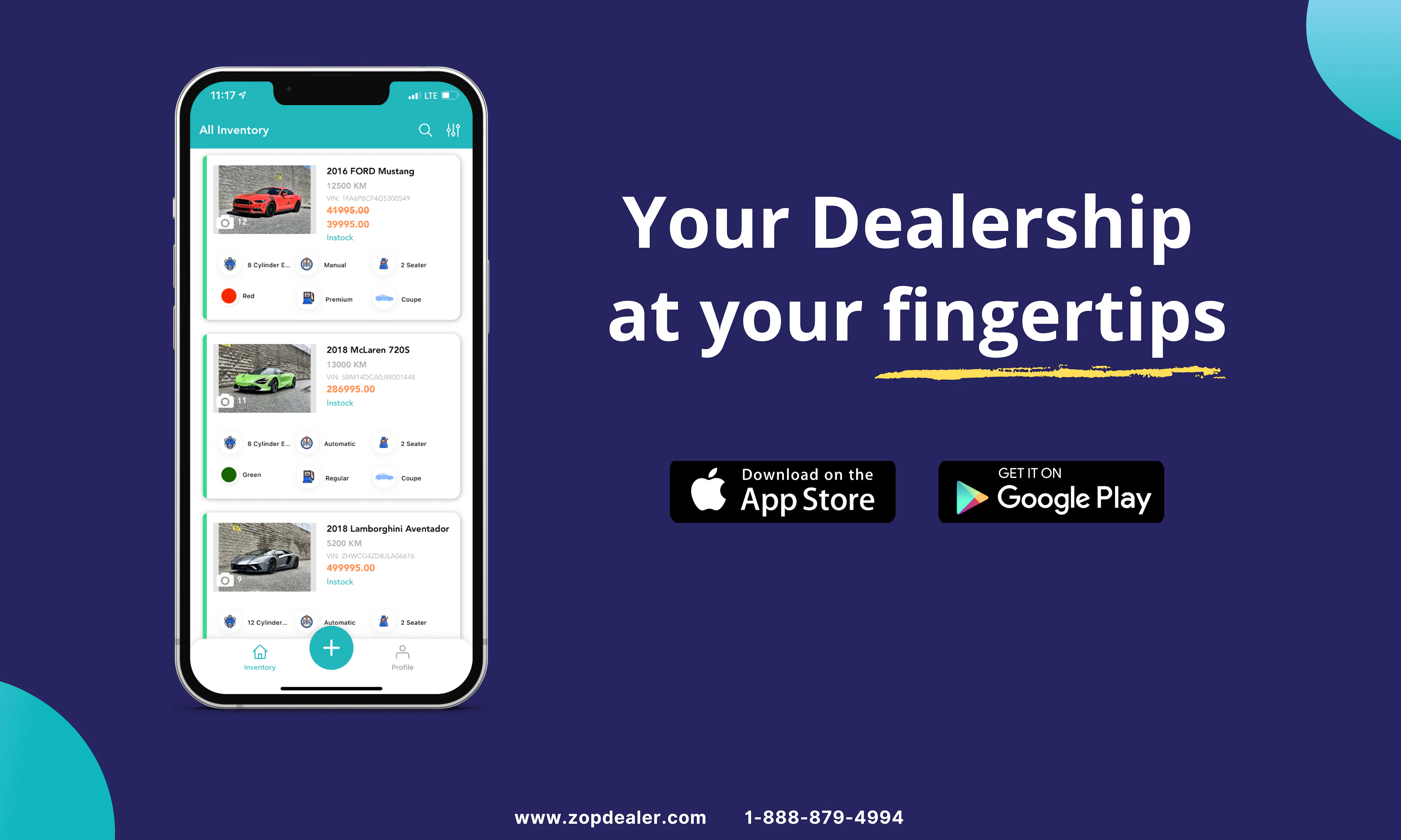 screenshot of ZopDealer