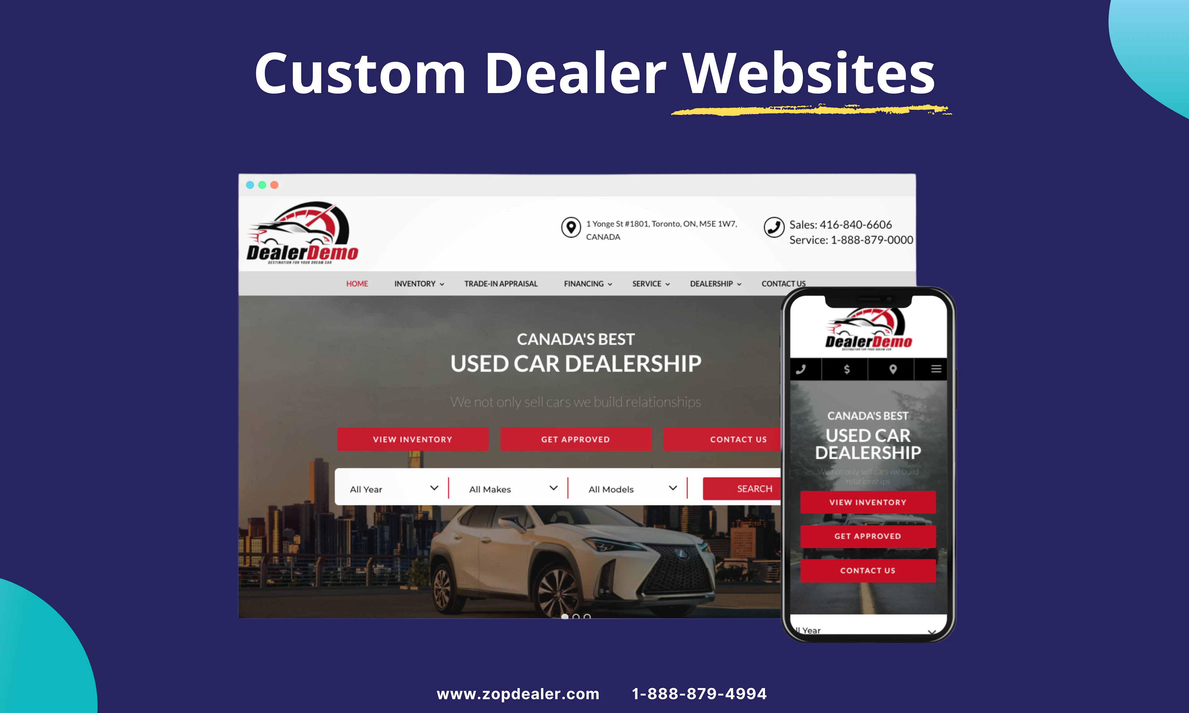 screenshot of ZopDealer