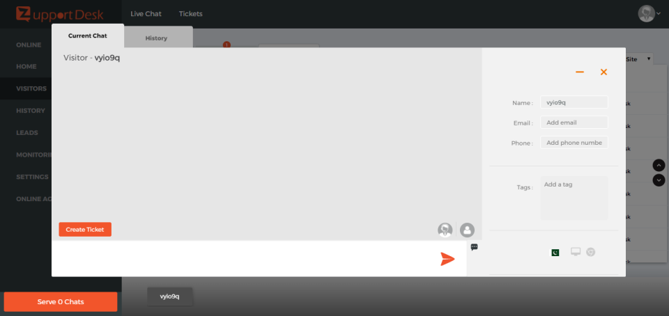 screenshot of ZupportDesk