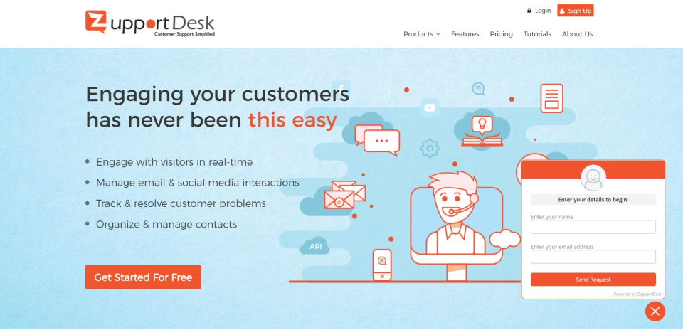 screenshot of ZupportDesk
