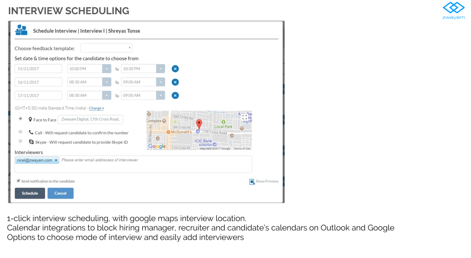 screenshot of Zwayam