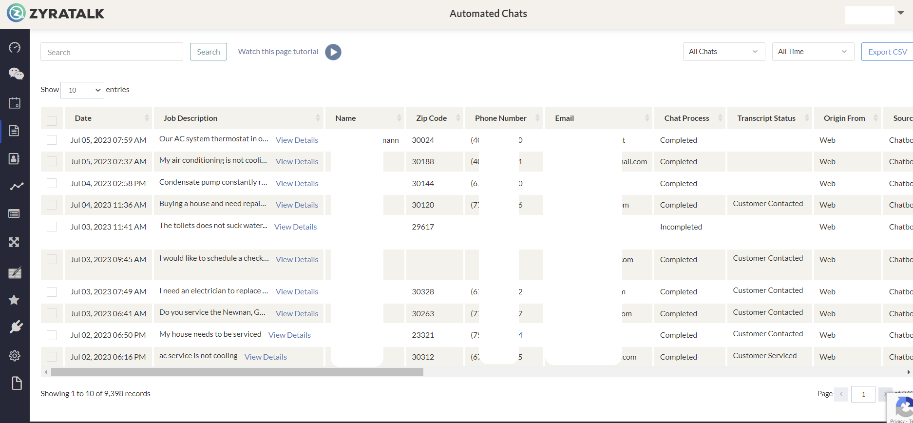 screenshot of ZyraTalk