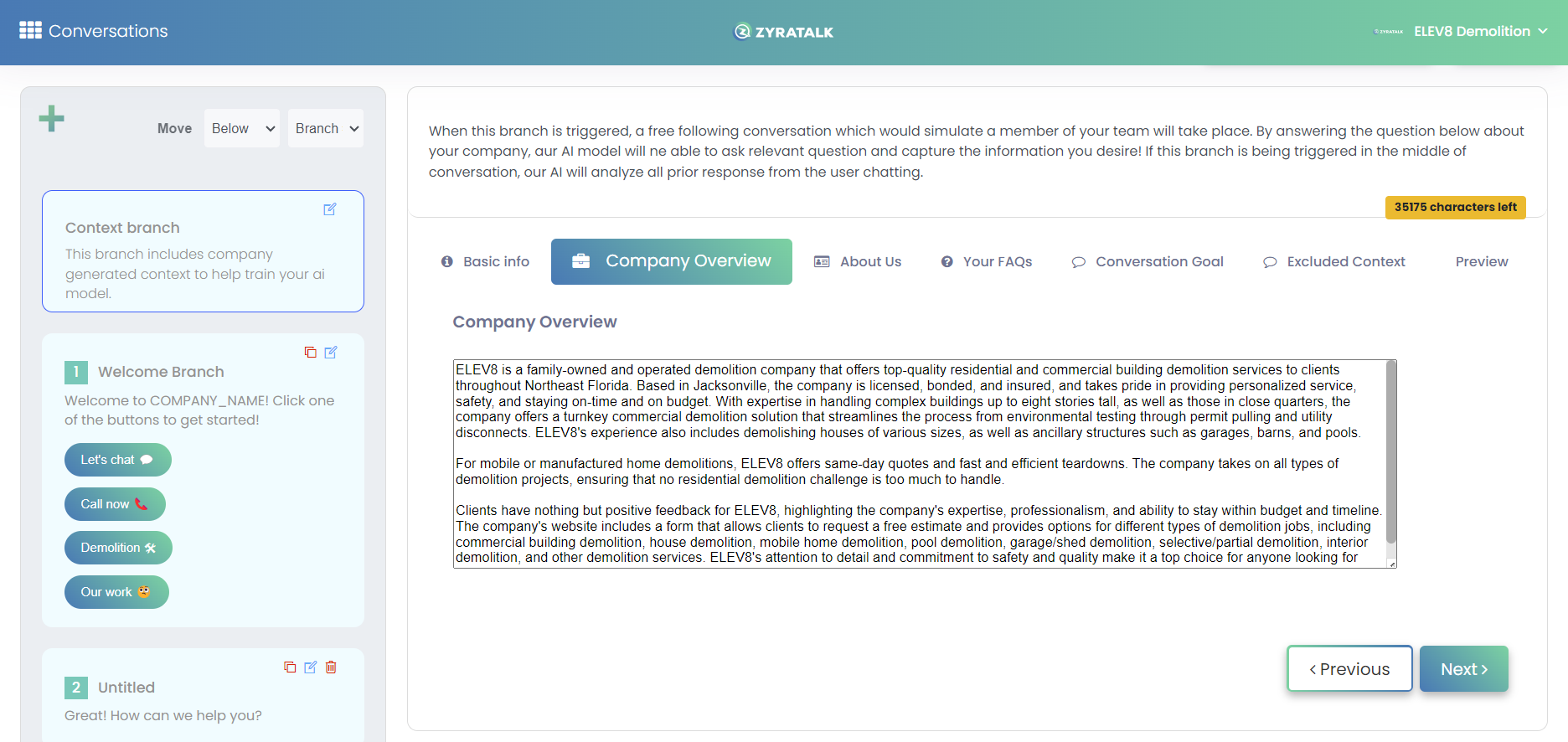 screenshot of ZyraTalk