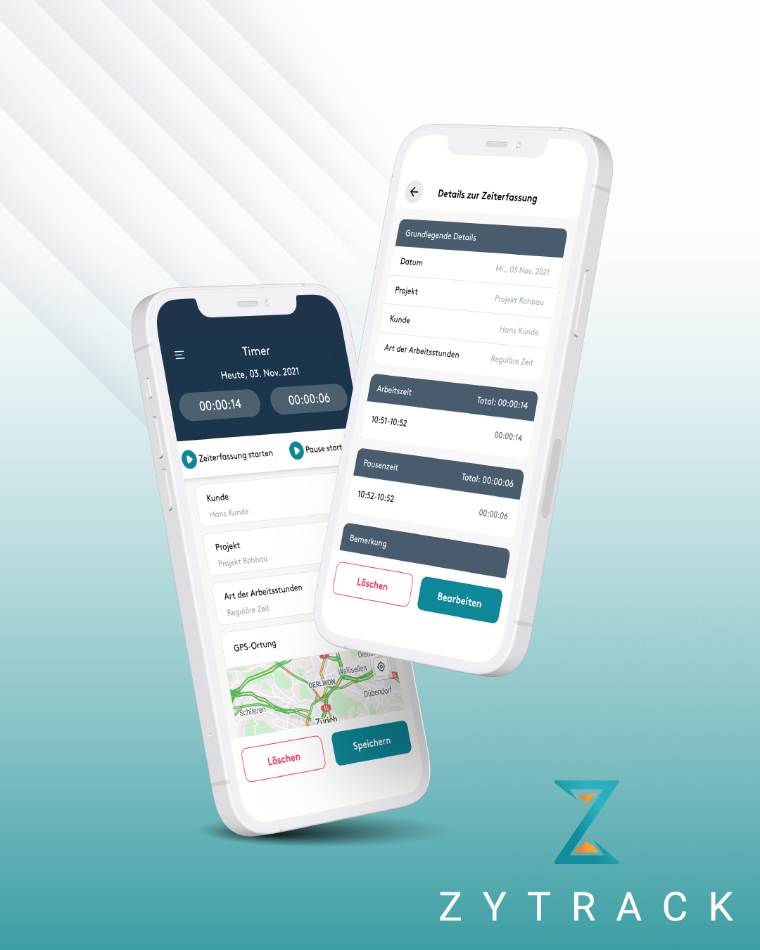 screenshot of Zytrack