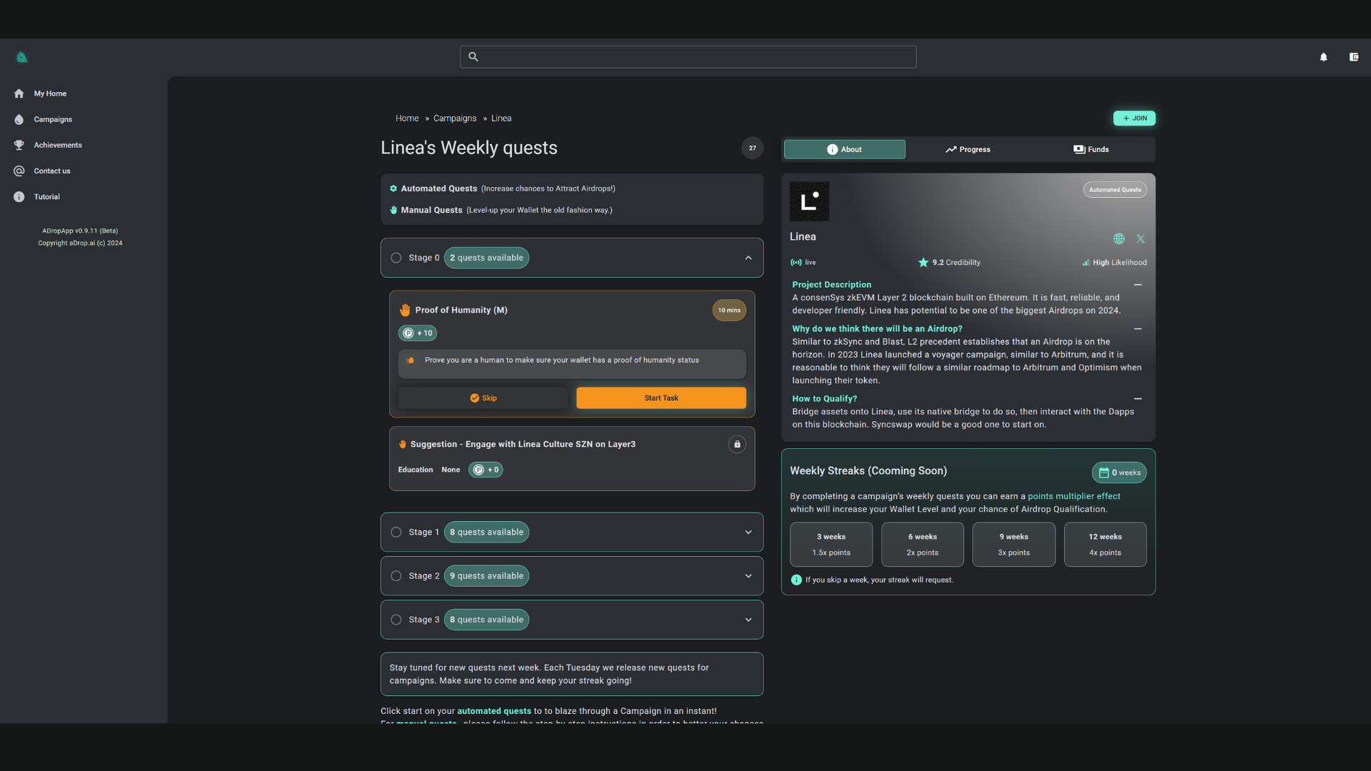 screenshot of aDrop.ai