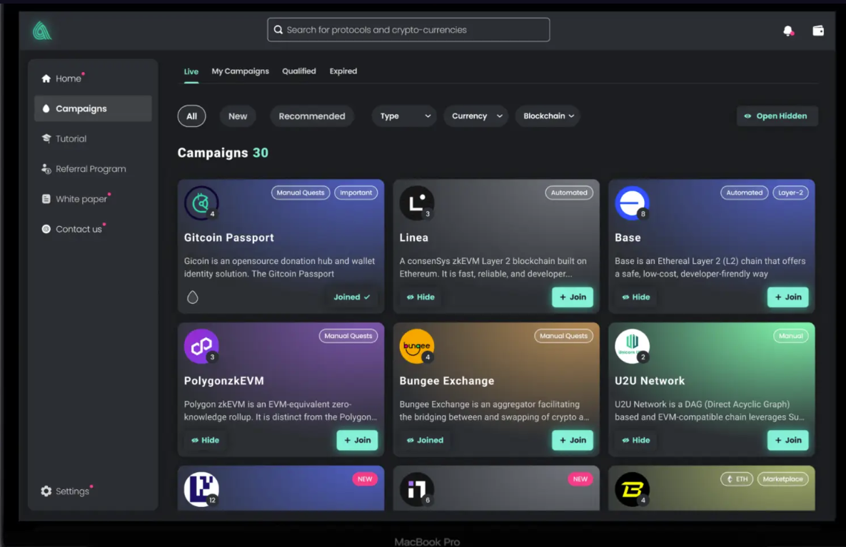 screenshot of aDrop.ai