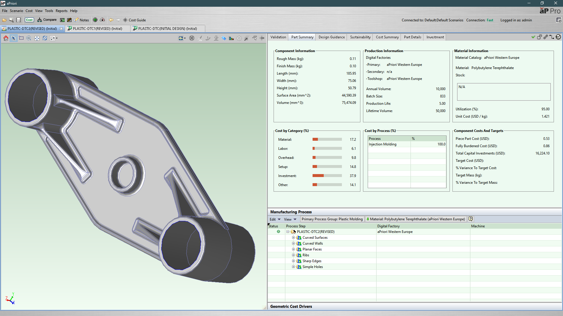 screenshot of aPriori