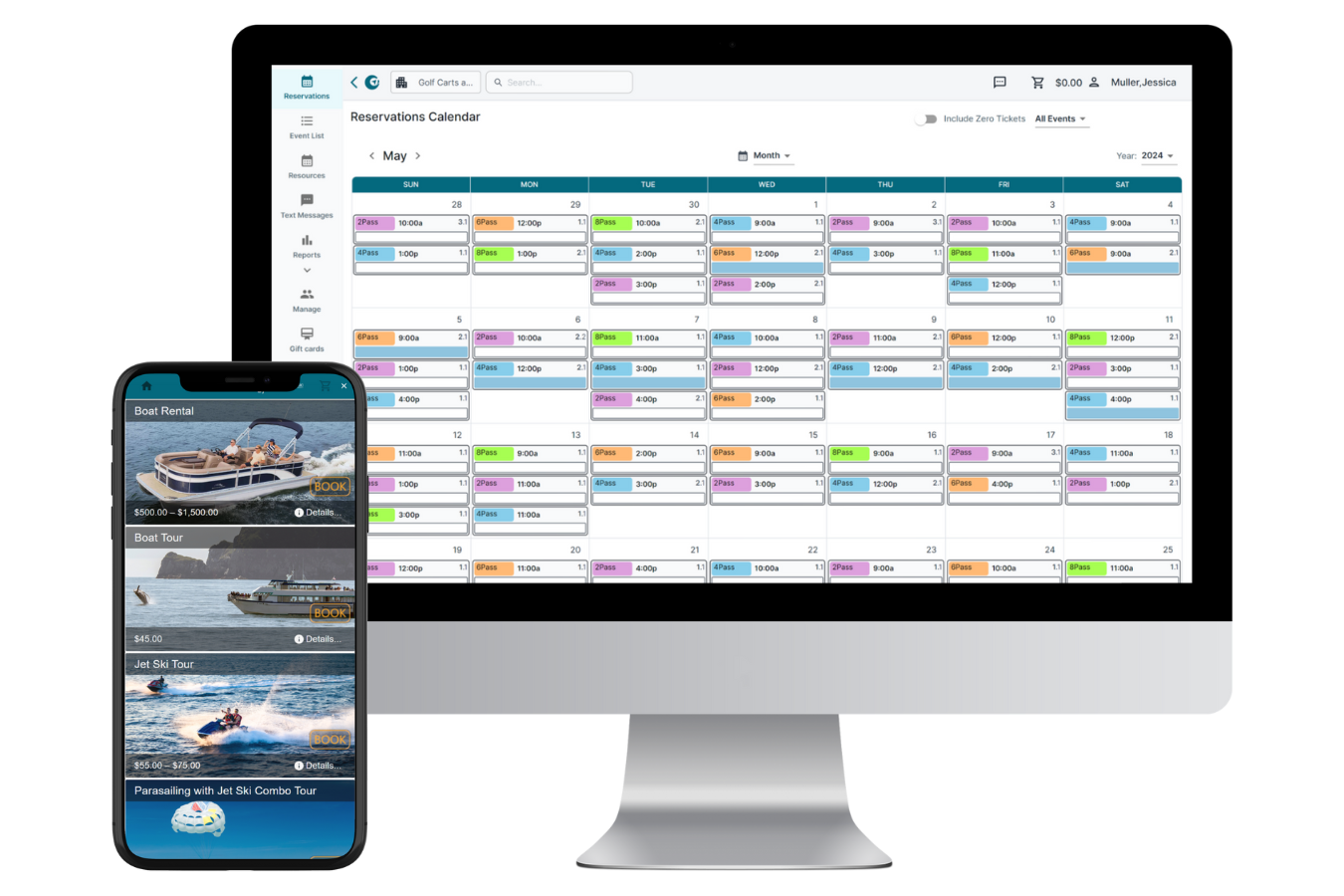 screenshot of aReservation