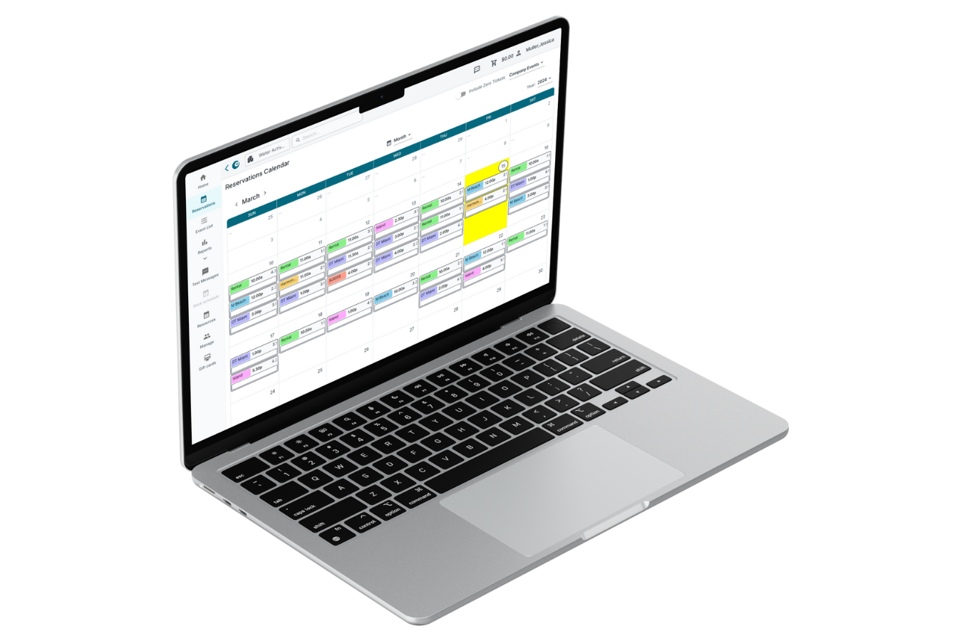 screenshot of aReservation