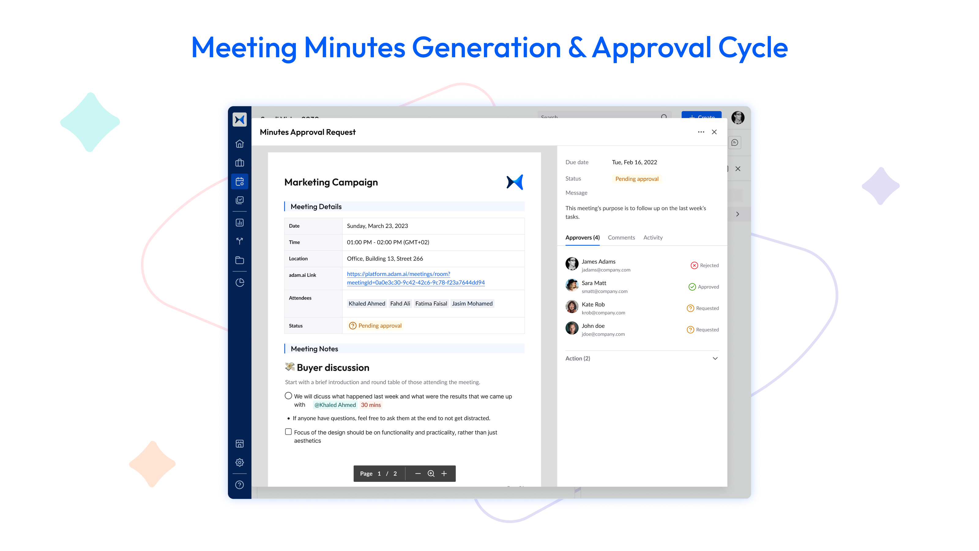 screenshot of adam.ai