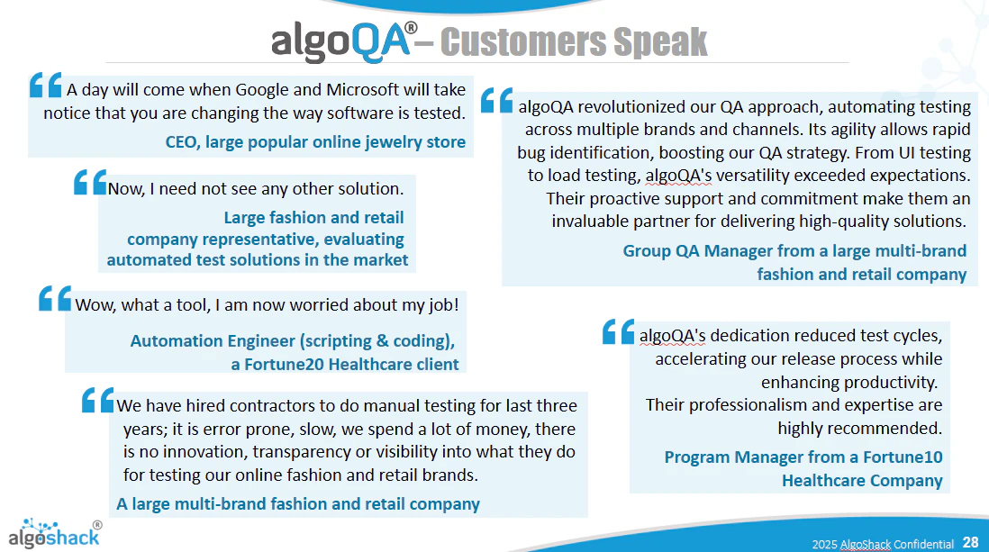 screenshot of algoQA