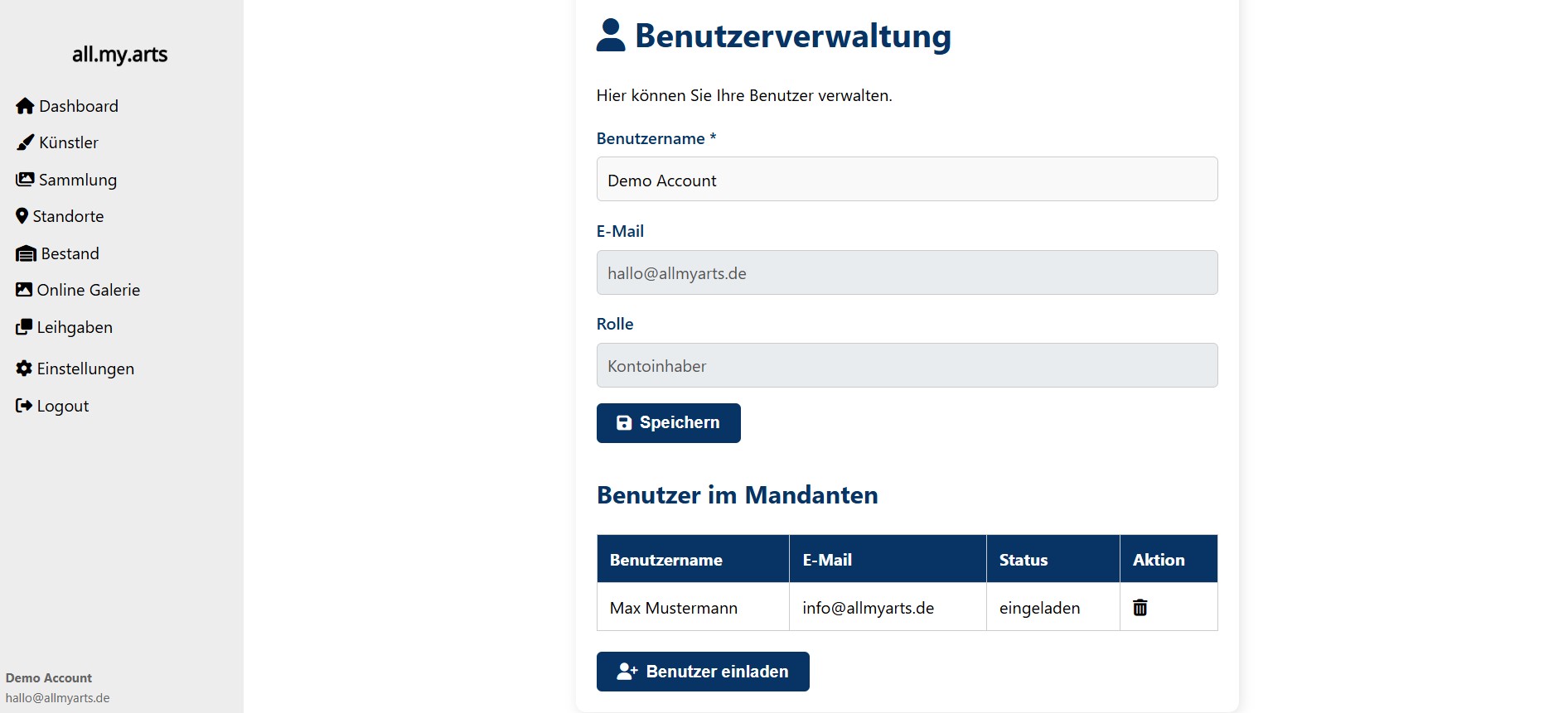 screenshot of all.my.arts