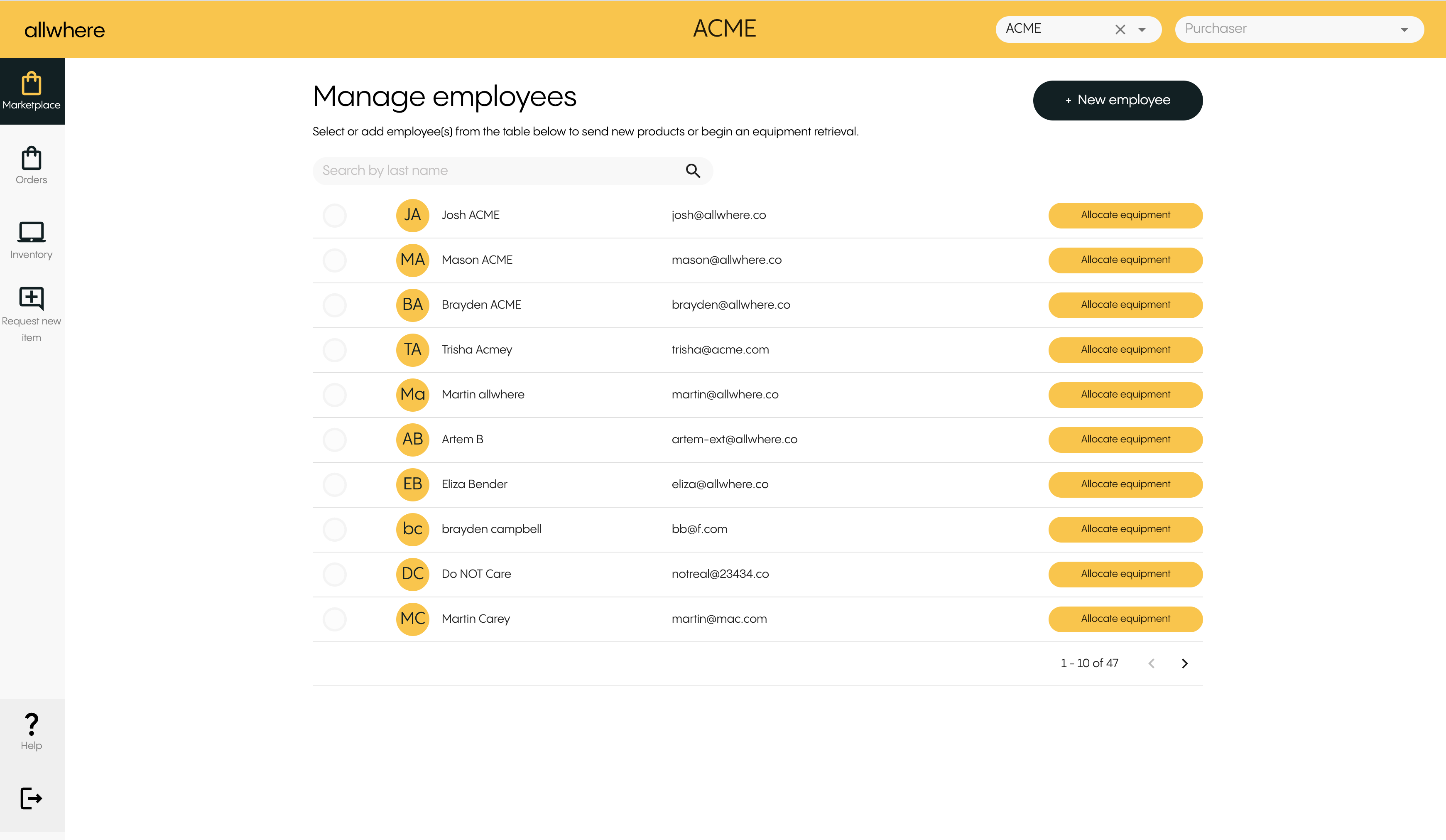 screenshot of allwhere