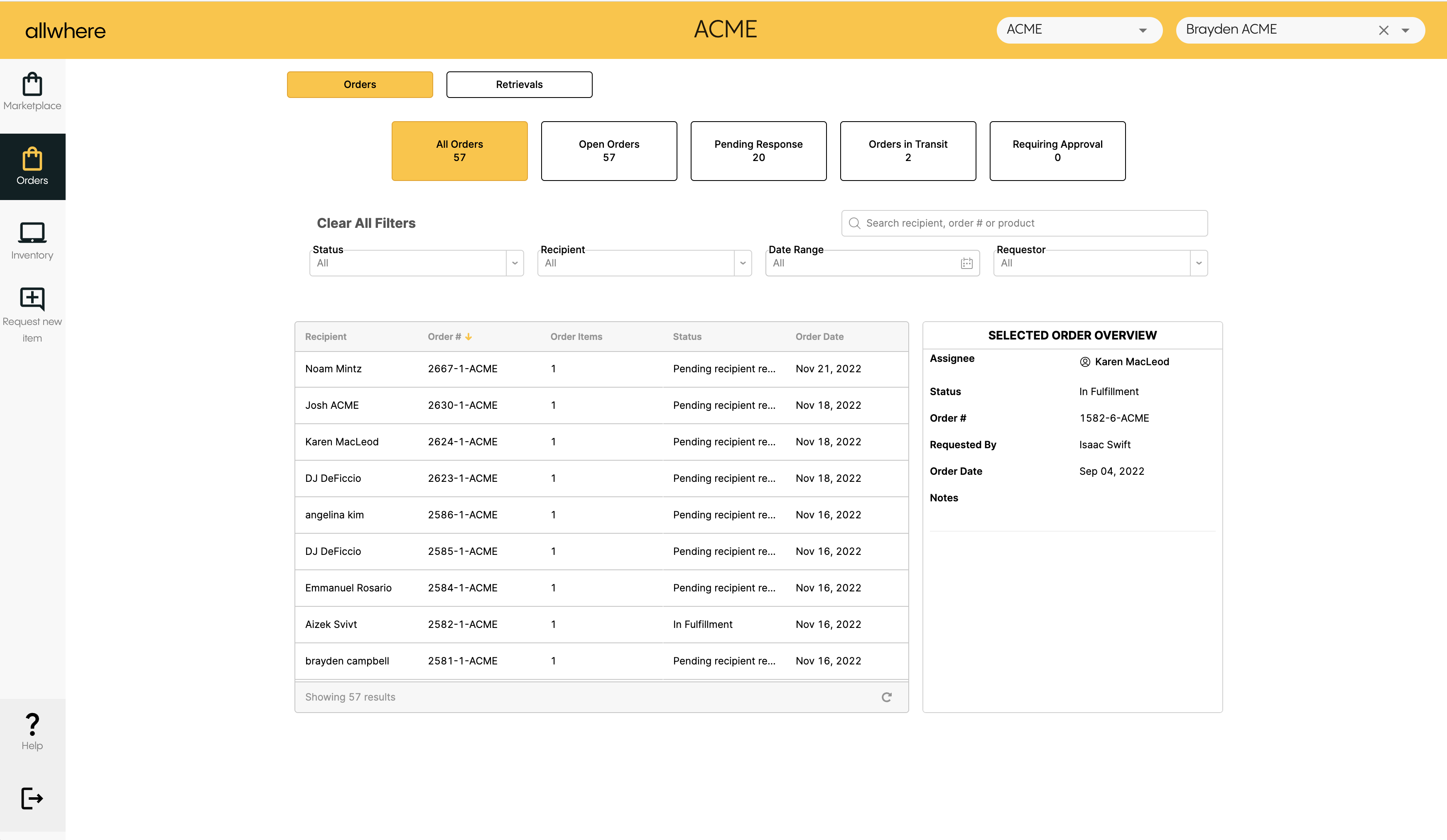screenshot of allwhere