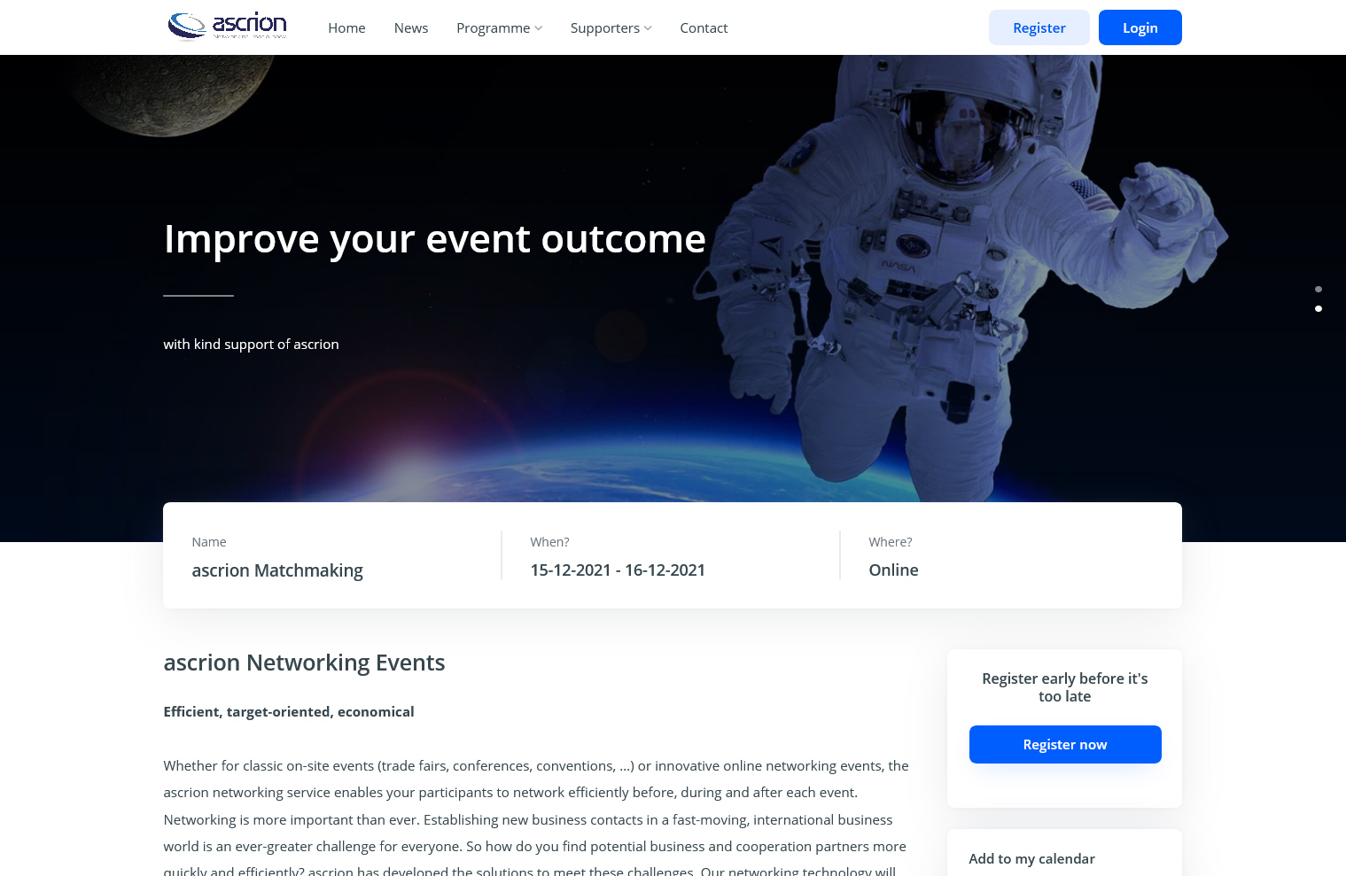 screenshot of ascrion