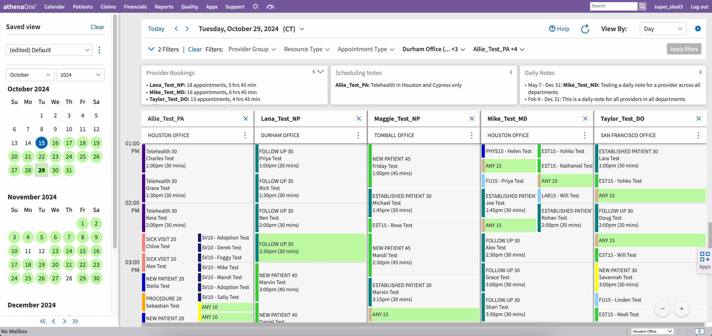 screenshot of athenaOne