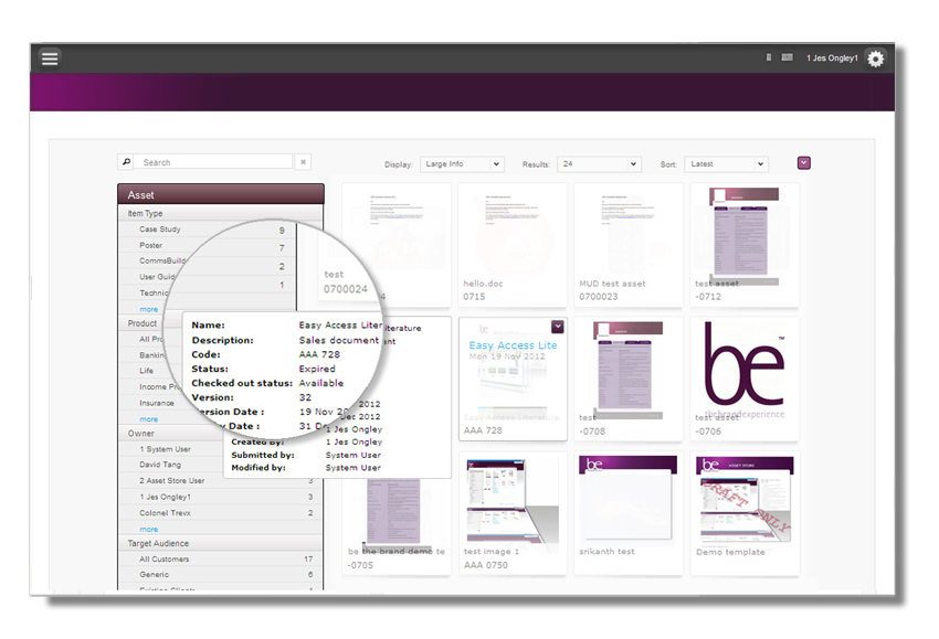 screenshot of bethebrand