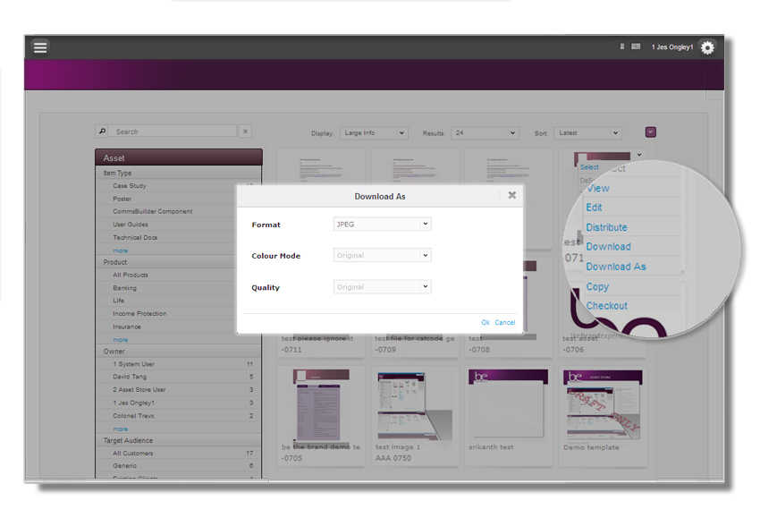 screenshot of bethebrand