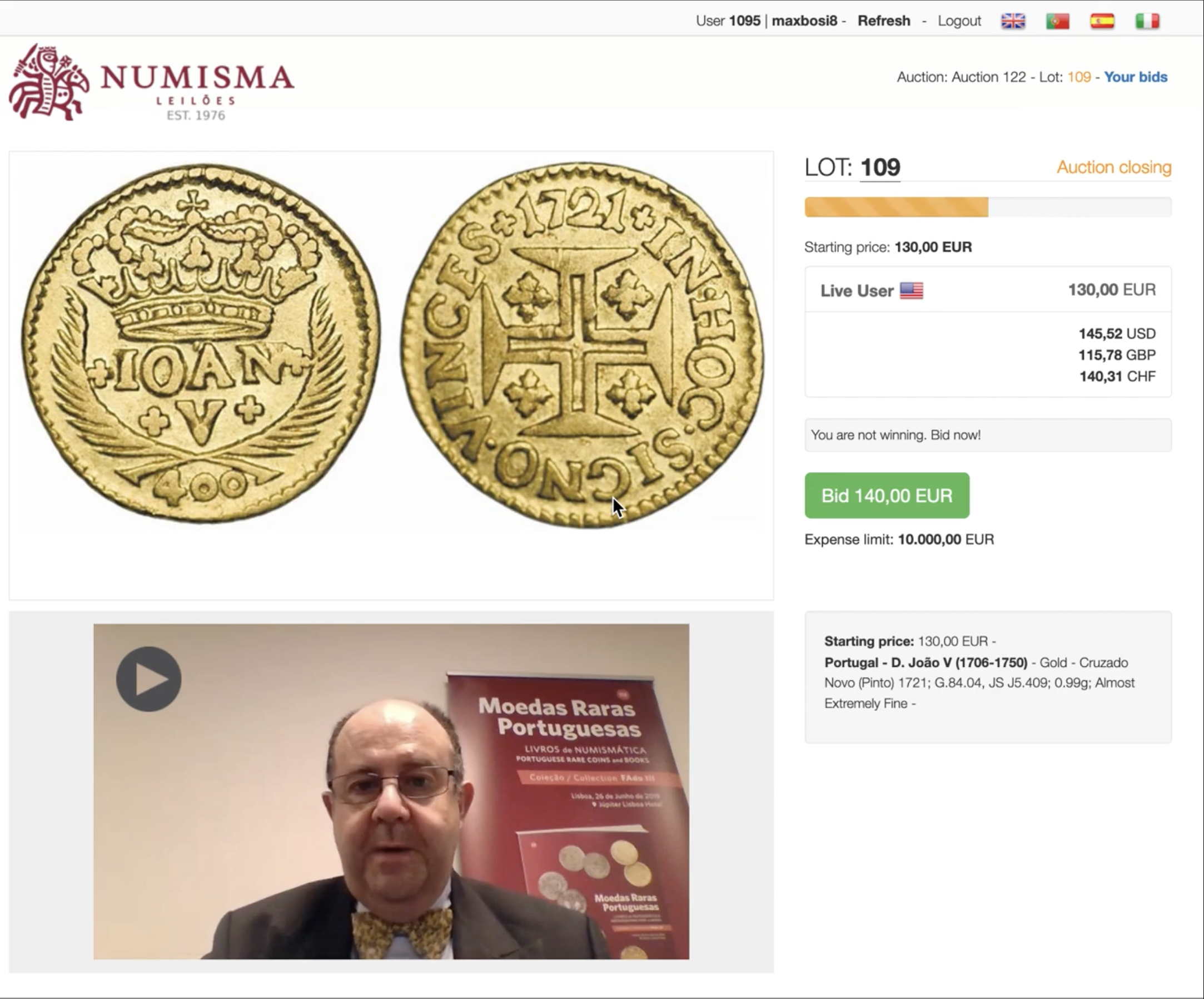 screenshot of bid-KIT