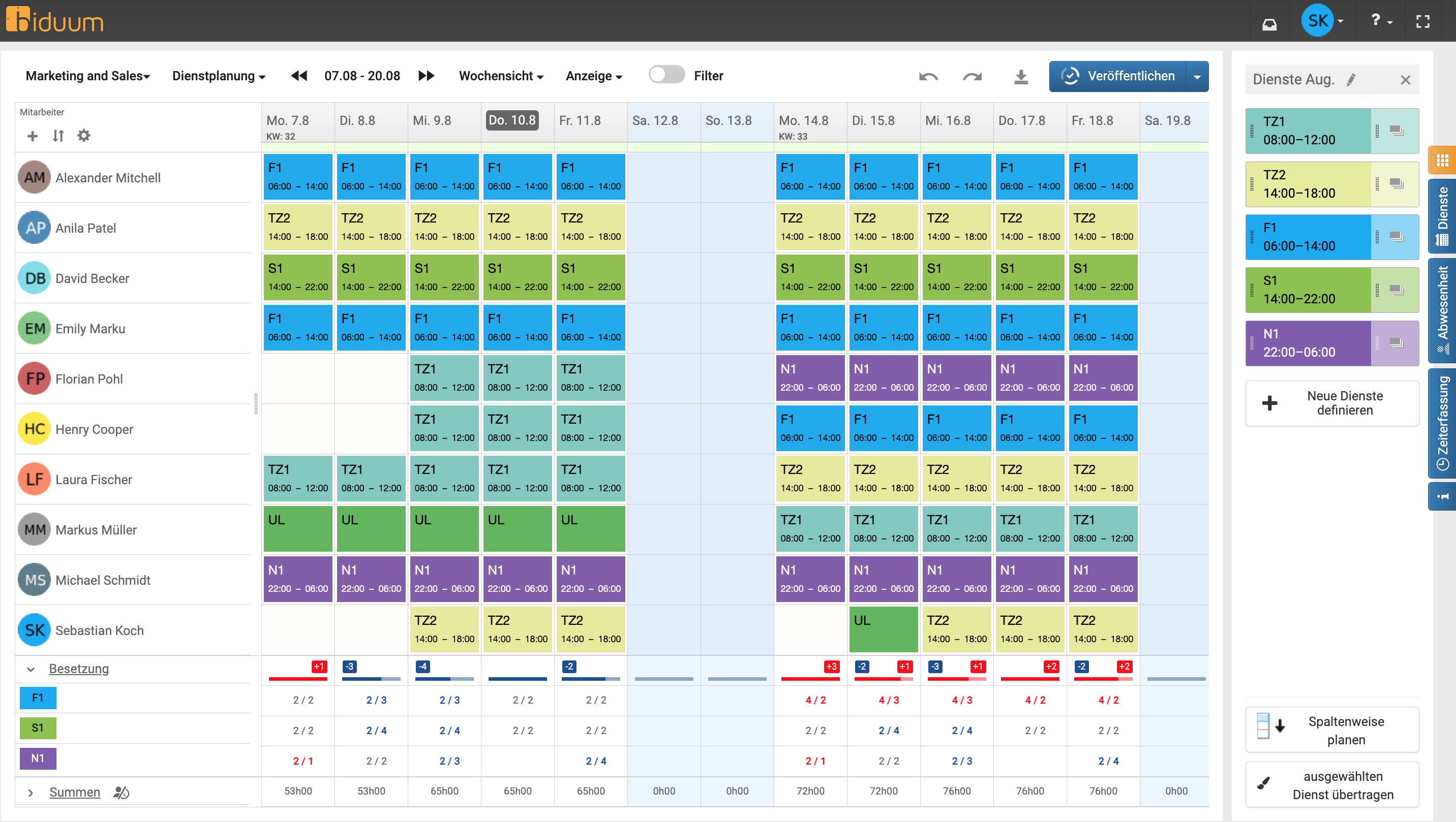 screenshot of biduum