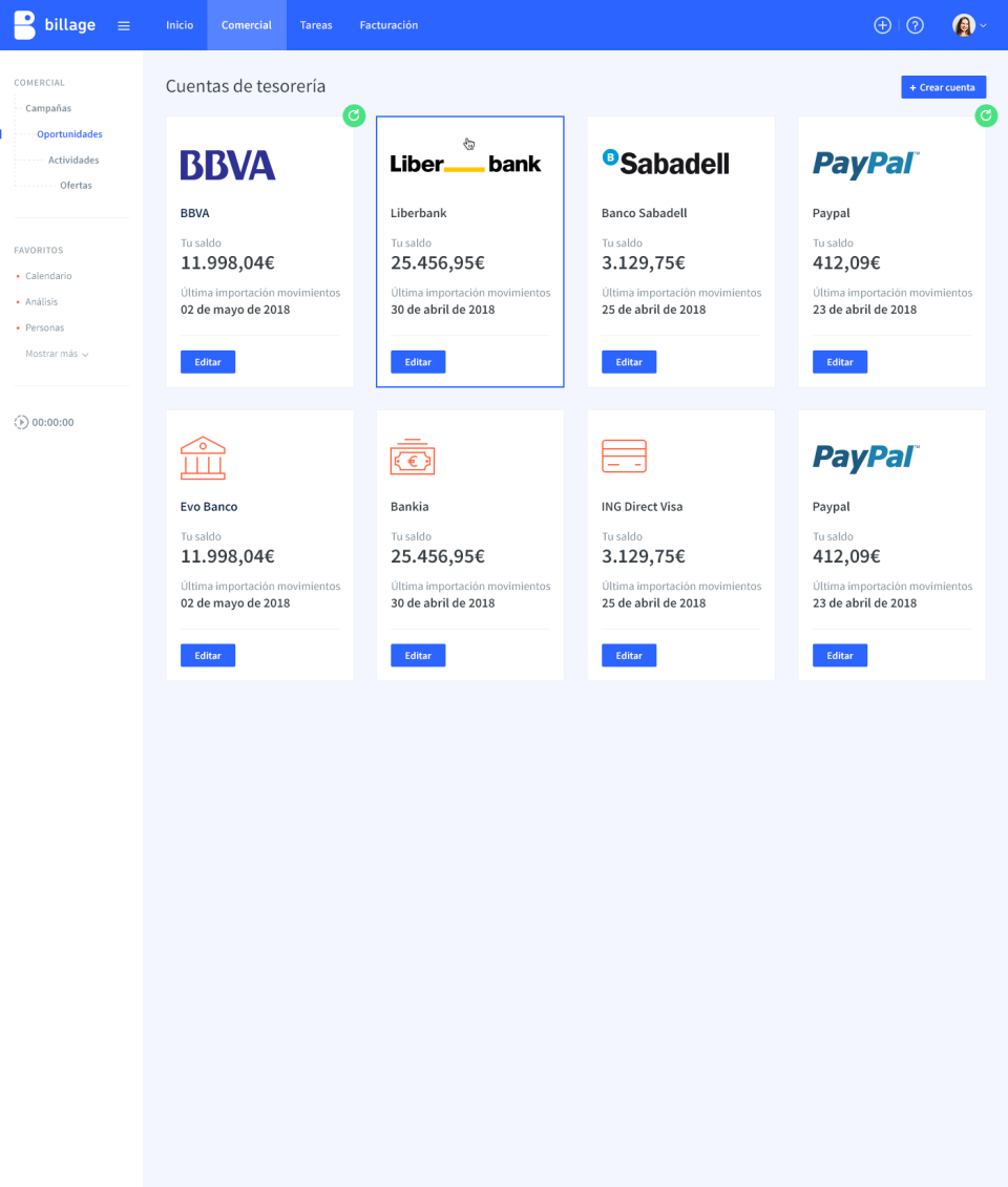 screenshot of billage